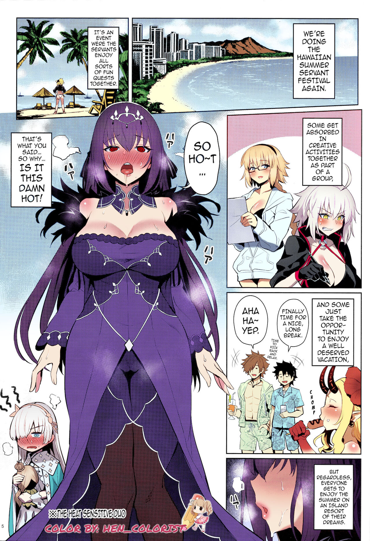 (C96) [COMEX (Zhen Lu)] Atsugari na Joou-sama | Heat Sensitive Queen (Fate/Grand Order) [English] {darknight} [Colorized] изображение № 2