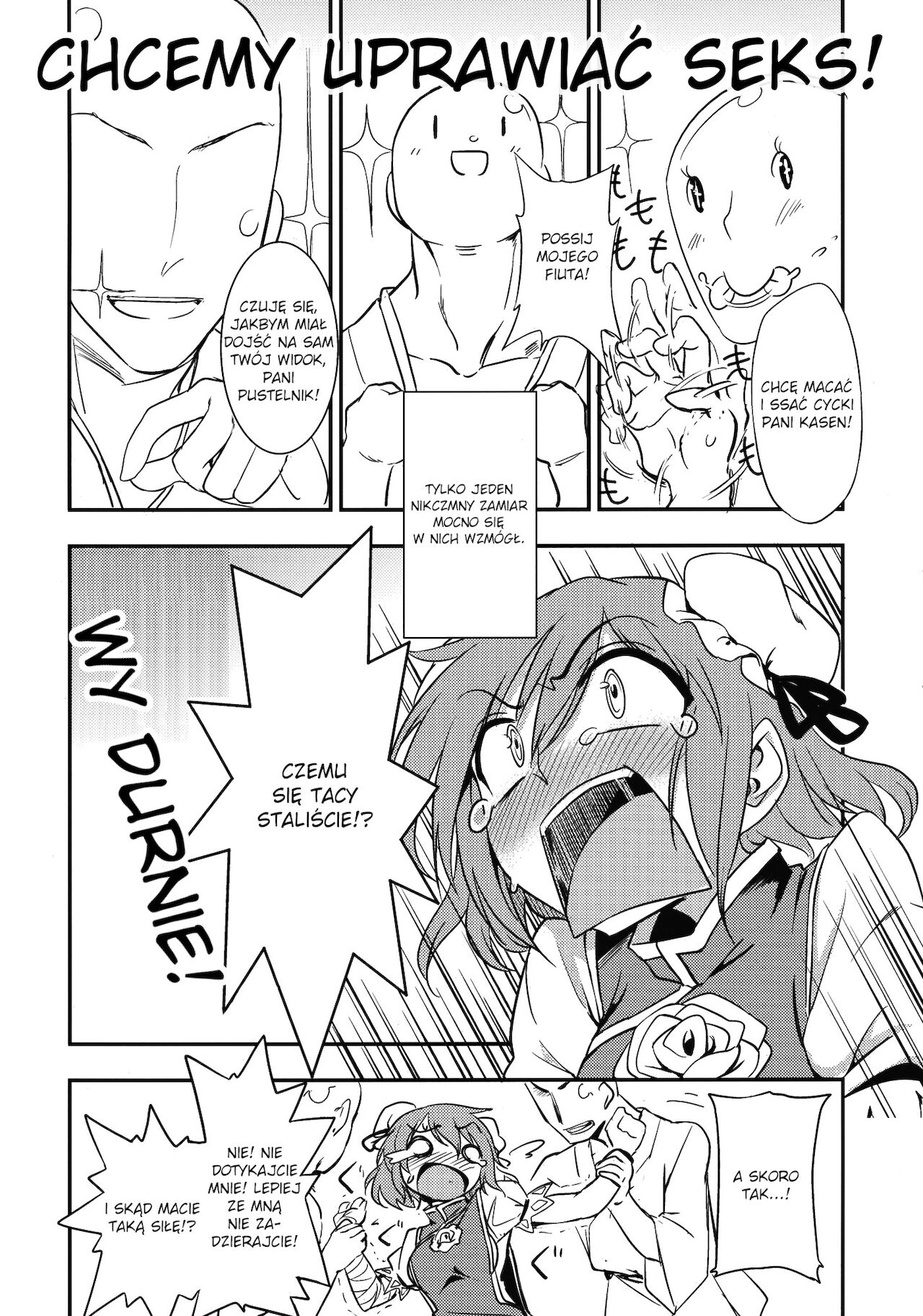 (Reitaisai 9) [Kuma no Tooru Michi (Kumada)] Kasen-chan to Sex!! ~Goui ja Nai kara Sex ja Nai mon!!~ (Touhou Project) [Polish] 图片编号 4