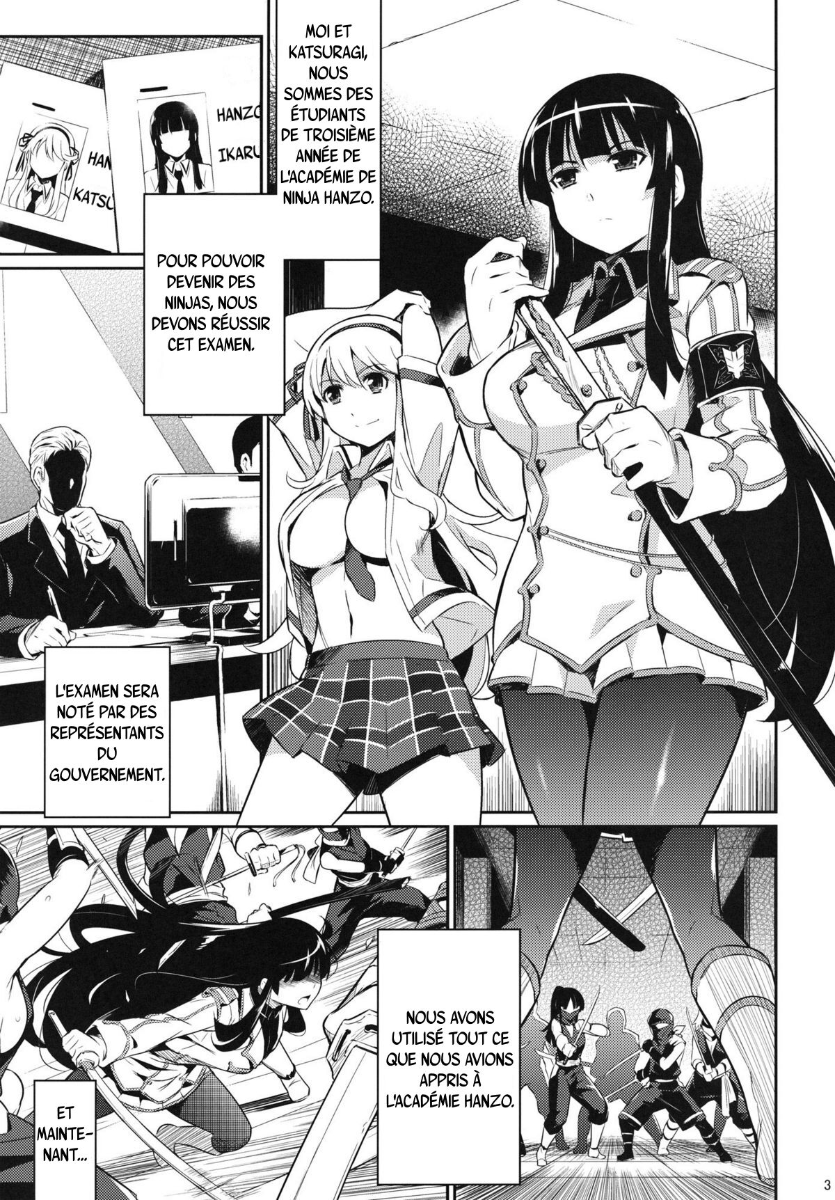 (C81) [Kusari Caterpillar (Yoshiron)] Shinobi no Mon (Senran Kagura) [French] imagen número 2