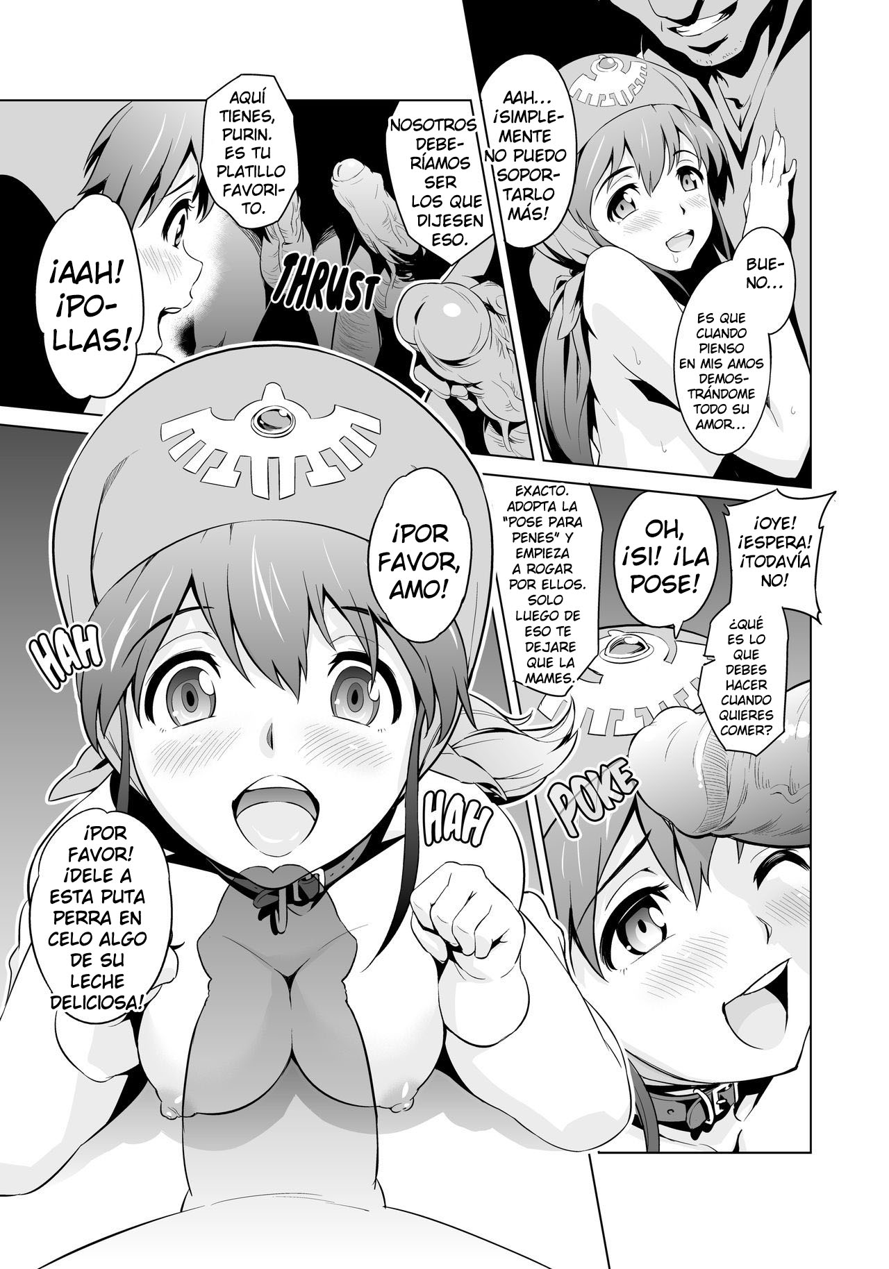 [sin-maniax (Todoroki Shin)] Shinsetsu Inu ni natta Oujo-sama | True Story - The Princess Who Became a Dog (Dragon Quest II) (Spanish) [kalock] [Decensored] [Digital] image number 6