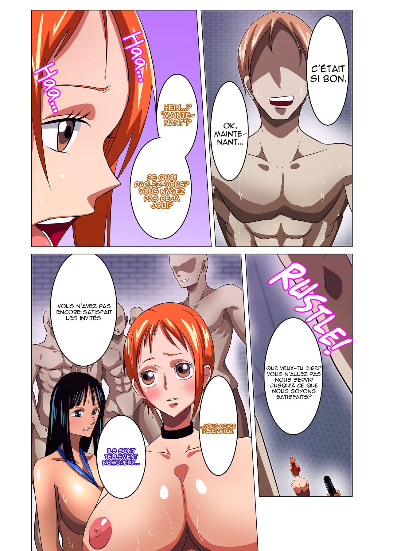 [Q Doujin] Onna Kaizoku ga Himitsu no Settai (One Piece) [French] numero di immagine  13