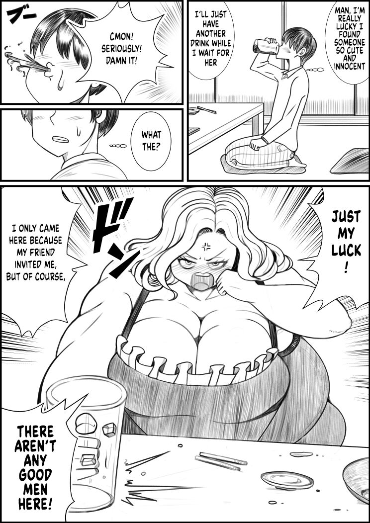 [Nekorondoru (Tokei)] I Was Gonna Go Home With a Cute Girl But a Fat Lady Seduced Me and I Ended Up Fucking her [Digital] [English] 画像番号 2