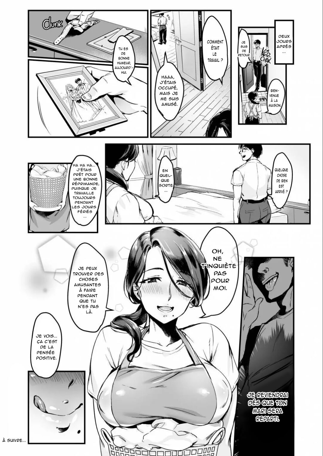 [Hatake no Oniku (Minamoto)] Tsuma ni Damatte Sokubaikai ni Ikun ja Nakatta 1 [French] [O-S] [Decensored] [Digital] 图片编号 24