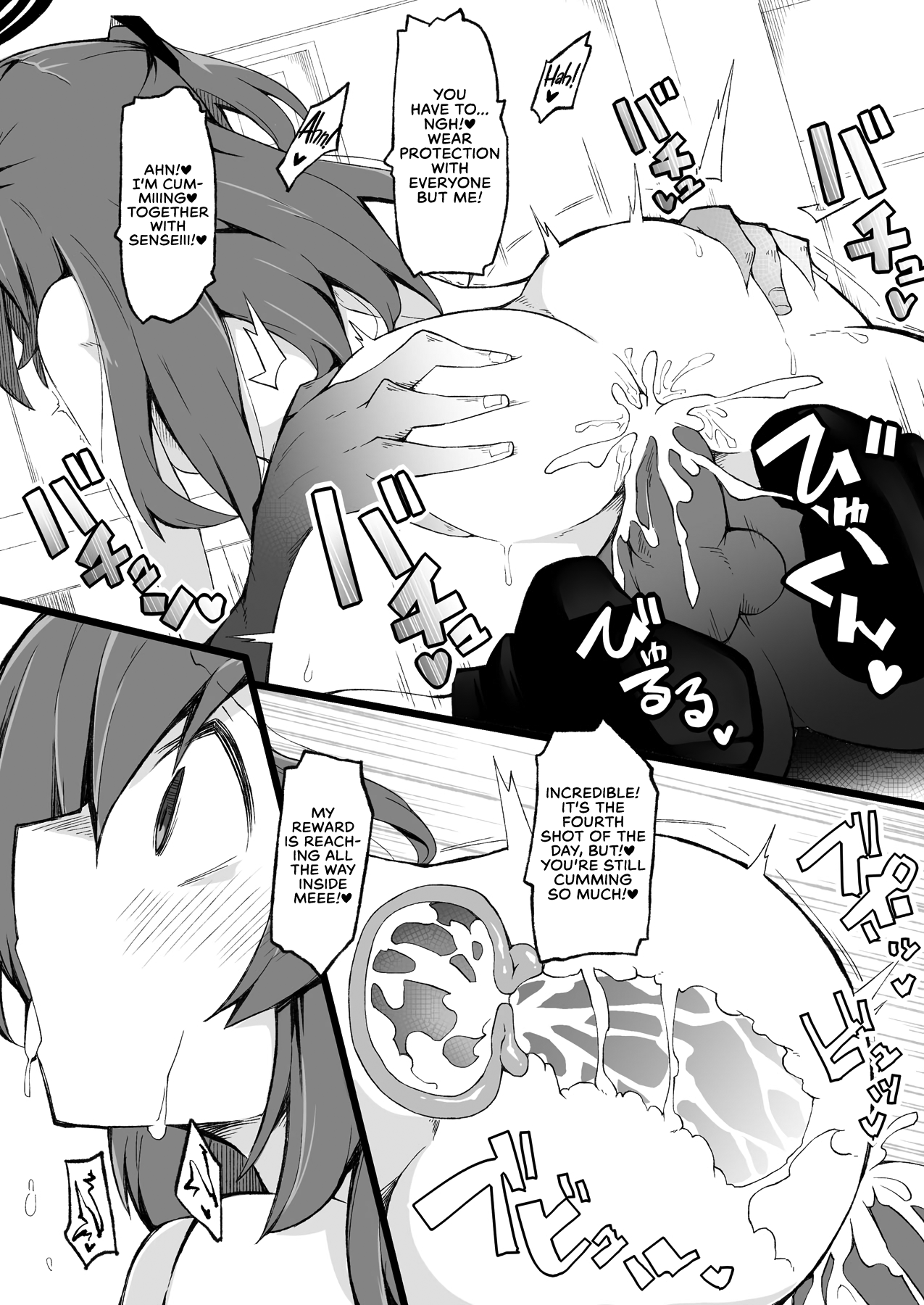 [Reku Kuukan (Reku)] Sensei to Hayase Yuuka (2-kai-me) | Sensei and Hayase Yuuka (Their Second Time) (Blue Archive) [English] [head empty] image number 27