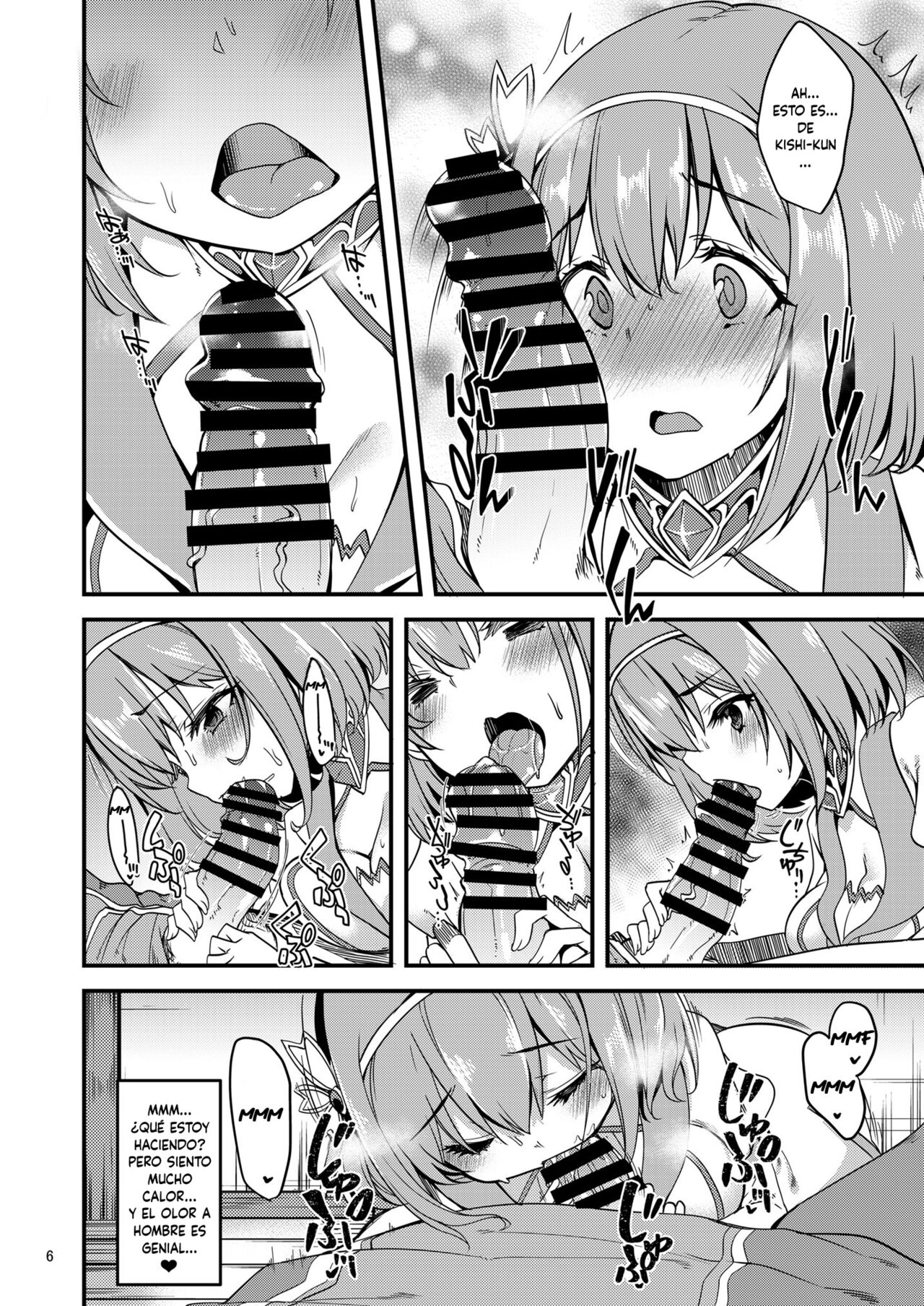 [Ryuukakusan Nodoame (Gokubuto Mayuge)] Pink-gami no Onnanoko wa... (Princess Connect! Re:Dive) [Spanish] [Digital] image number 5