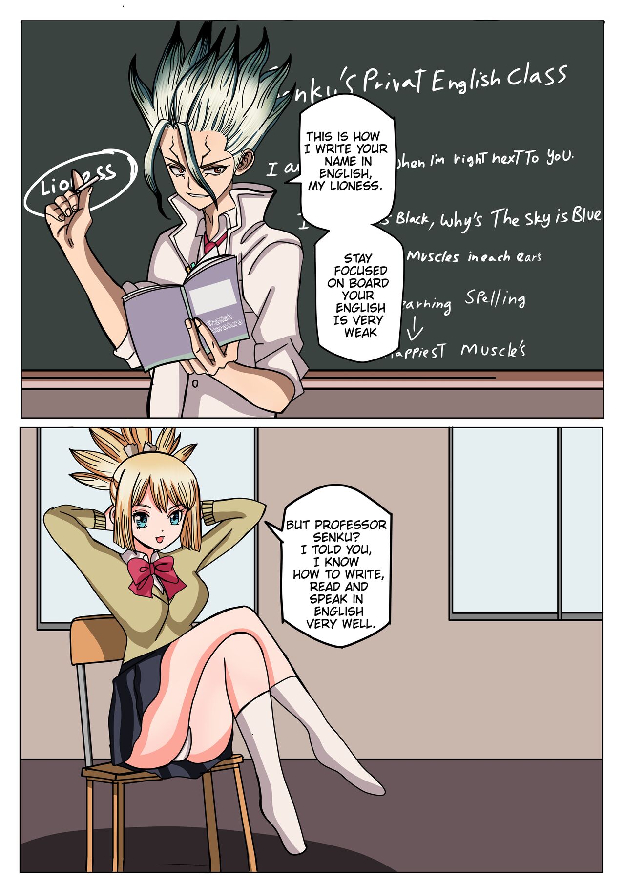 [ Hiyori chan)]Senku x Kohaku love chemistry(dr stone ) numero di immagine  2