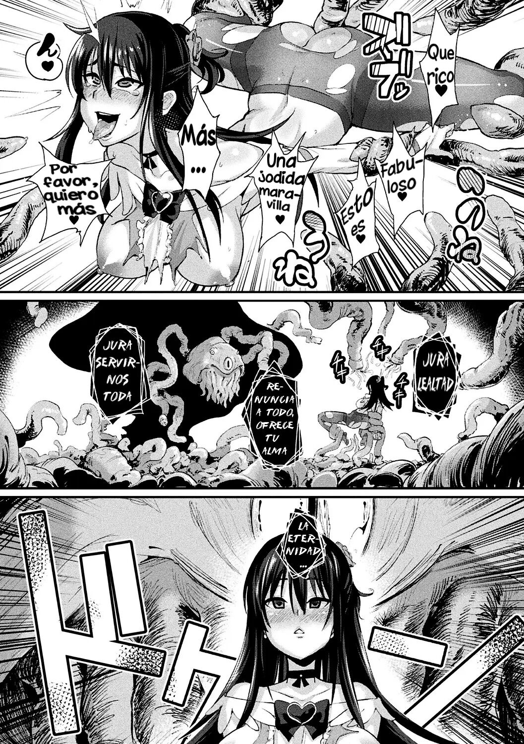 [Chimosaku] Mahou Shoujo Brave Hearts | Magical Girls Brave Hearts (Bessatsu Comic Unreal Inmon no Maryoku de Bishoujo-tachi ga Akuochi Kairaku Ochi! Vol. 3) [Spanish] [Digital] image number 8