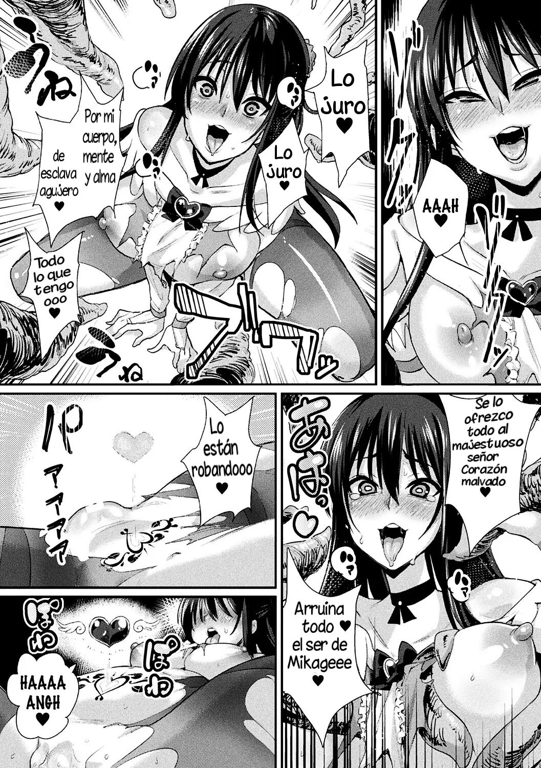 [Chimosaku] Mahou Shoujo Brave Hearts | Magical Girls Brave Hearts (Bessatsu Comic Unreal Inmon no Maryoku de Bishoujo-tachi ga Akuochi Kairaku Ochi! Vol. 3) [Spanish] [Digital] image number 9