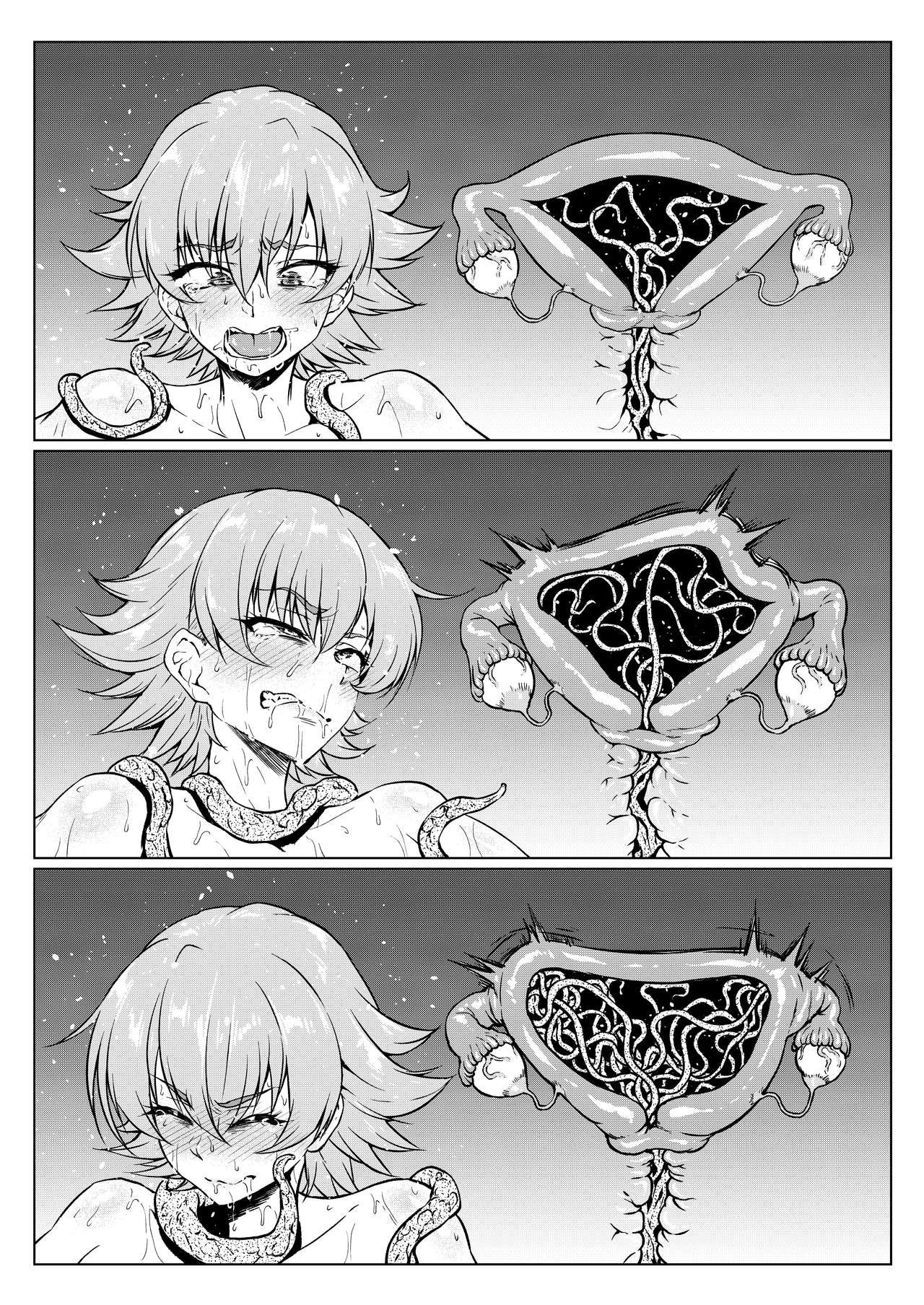 Hosoi Shokushu to Sakura chan (Fantia) | 超细触手和小樱 [Chinese] [星野干拉个人翻译] image number 3