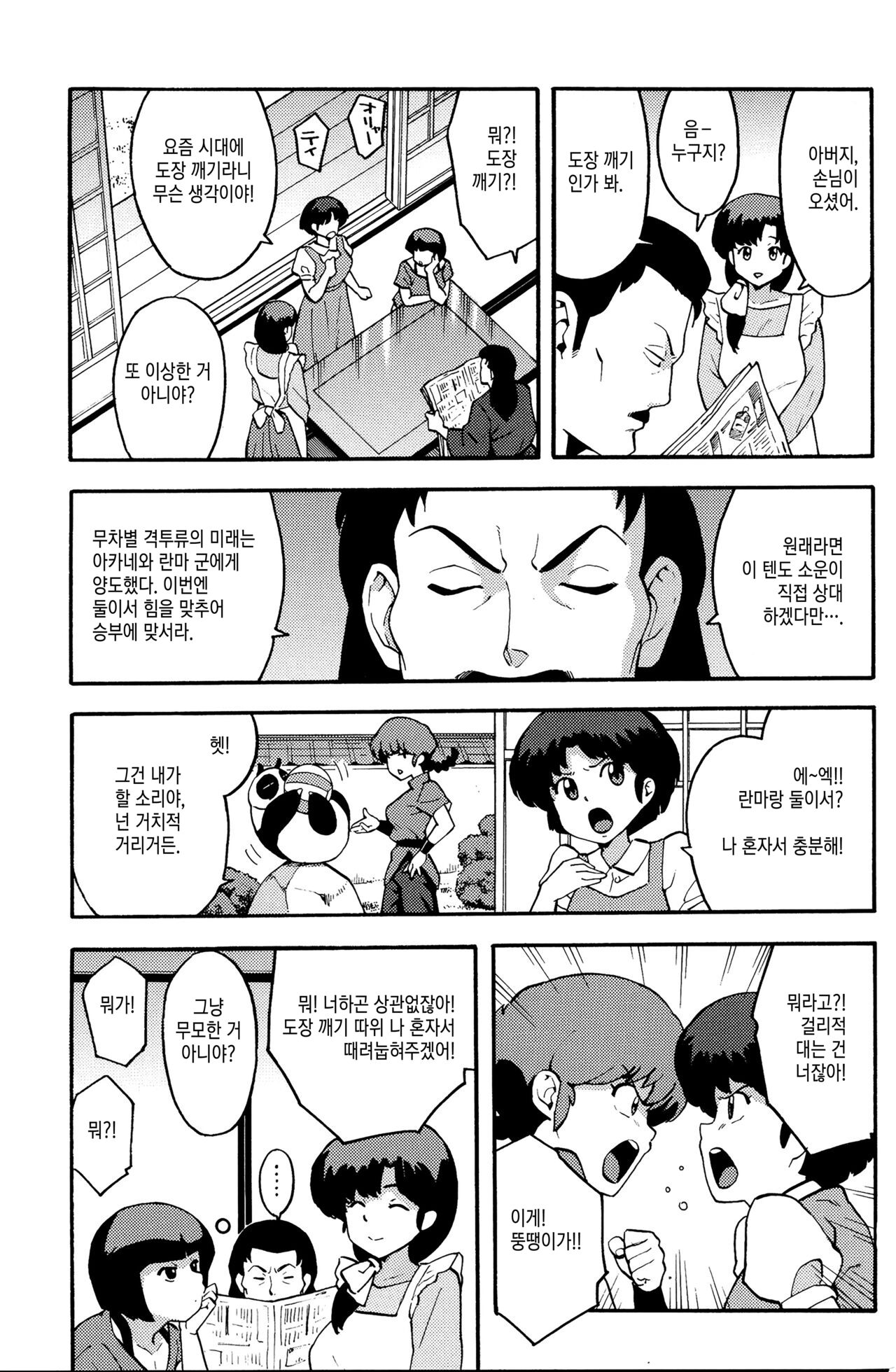 (COMIC1☆11) [SOLID AIR (Zonda)] RAN-MAN | 란마보지 (Ranma 1/2) [Korean] [이거맛좀봐] 图片编号 4