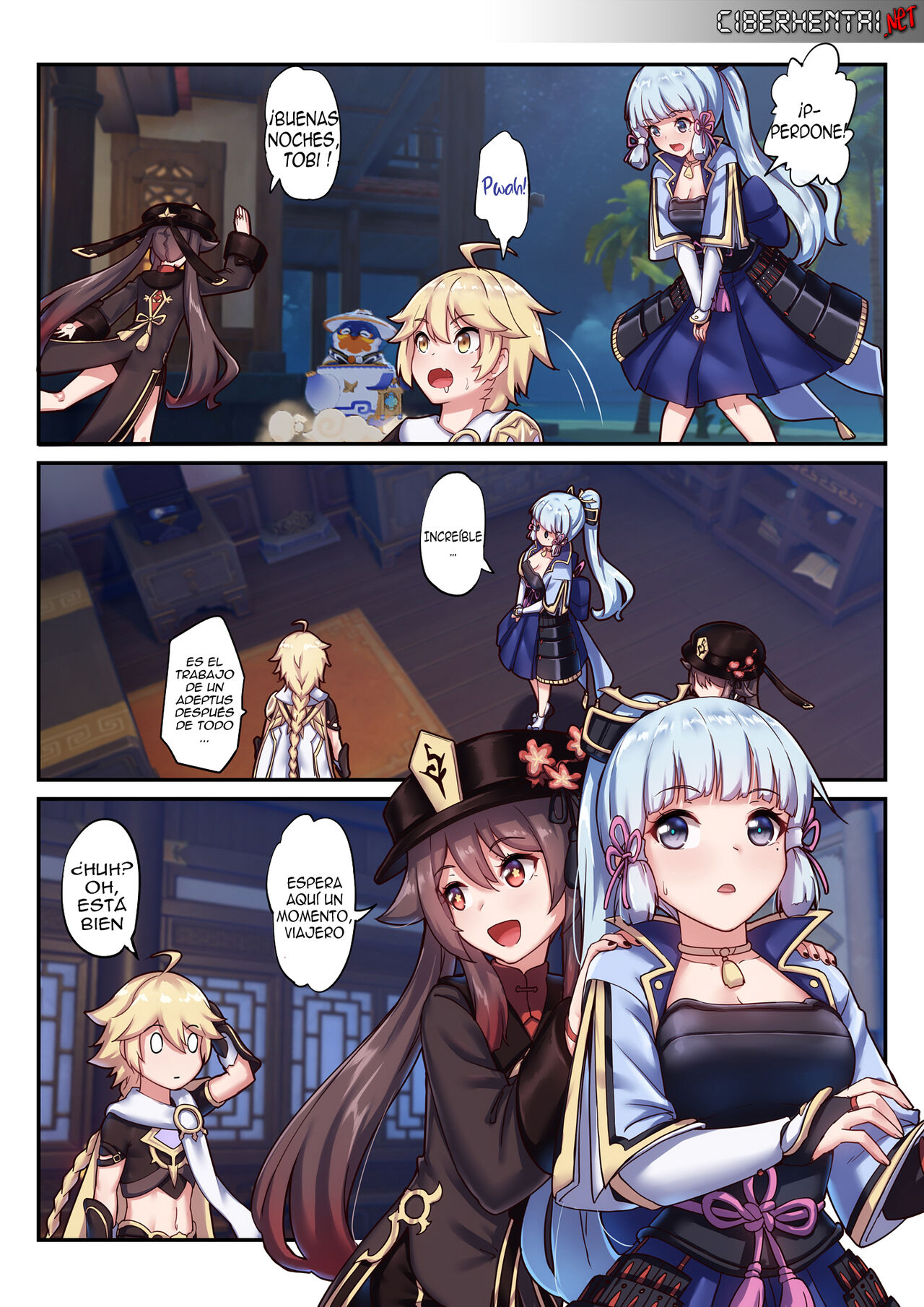 [Longbow Flintlock] The Traveler's Wives Hu tao & Kamisato Ayaka (Genshin Impact) (Spanish) image number 1