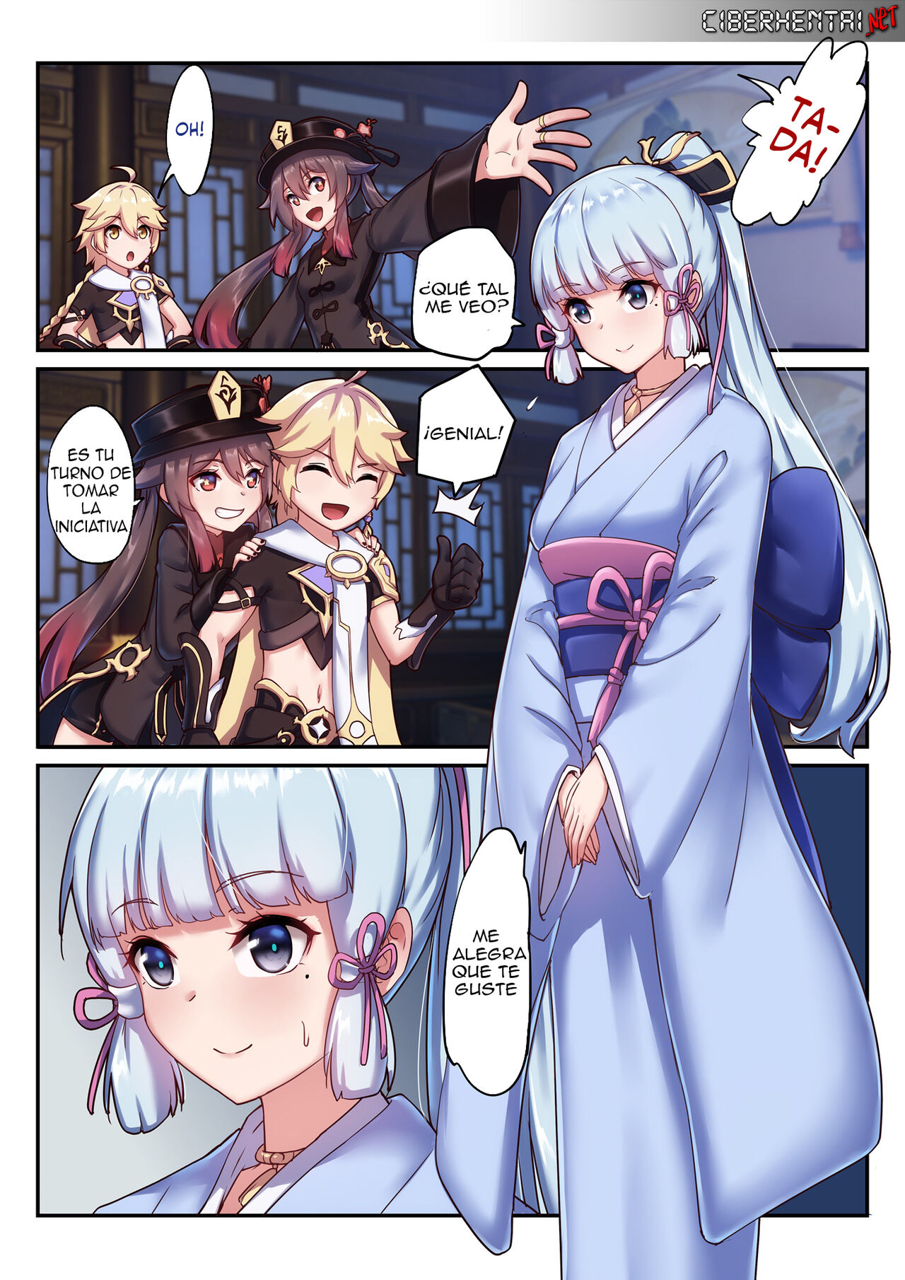 [Longbow Flintlock] The Traveler's Wives Hu tao & Kamisato Ayaka (Genshin Impact) (Spanish) image number 2