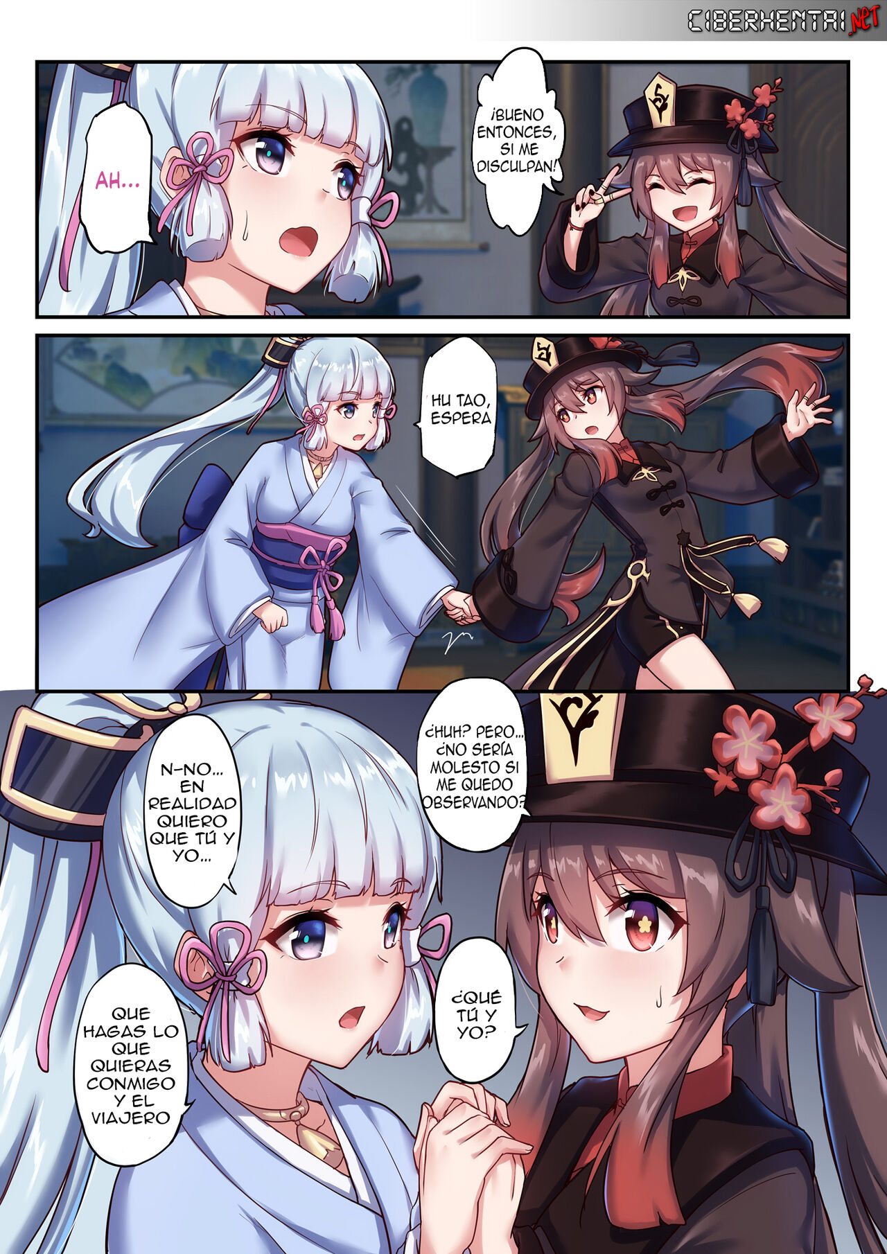 [Longbow Flintlock] The Traveler's Wives Hu tao & Kamisato Ayaka (Genshin Impact) (Spanish) image number 3