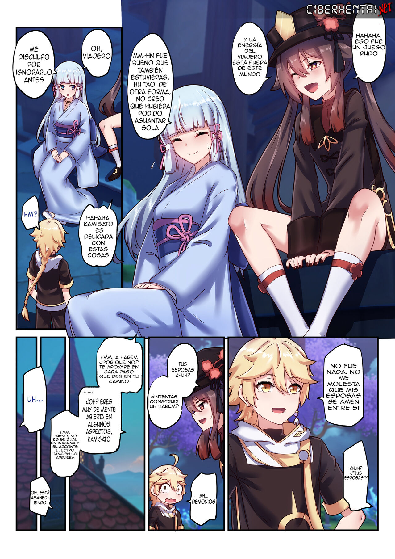 [Longbow Flintlock] The Traveler's Wives Hu tao & Kamisato Ayaka (Genshin Impact) (Spanish) image number 16