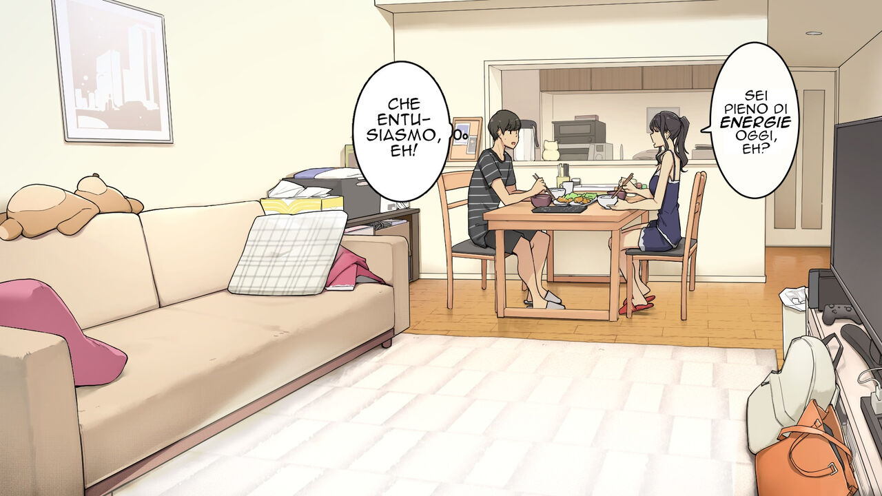 [Wakamatsu] Zettai Okoranai Toshiue Kanojo ni Ichinichijuu Chokkai Dashi Tsuzuketemiru Hanashi [Italian] [Re-Edit] numero di immagine  7