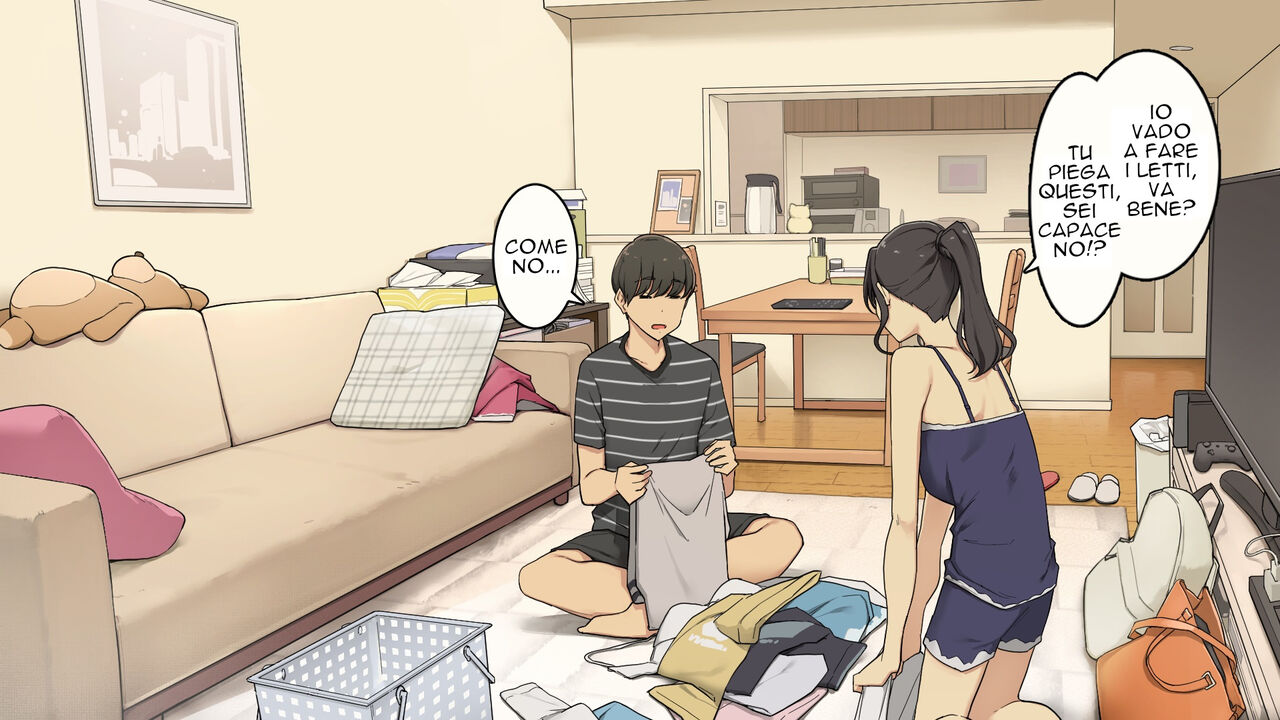 [Wakamatsu] Zettai Okoranai Toshiue Kanojo ni Ichinichijuu Chokkai Dashi Tsuzuketemiru Hanashi [Italian] [Re-Edit] numero di immagine  9