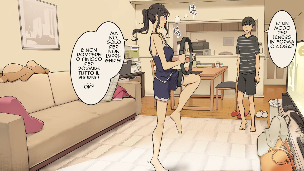 [Wakamatsu] Zettai Okoranai Toshiue Kanojo ni Ichinichijuu Chokkai Dashi Tsuzuketemiru Hanashi [Italian] [Re-Edit] numero di immagine  12