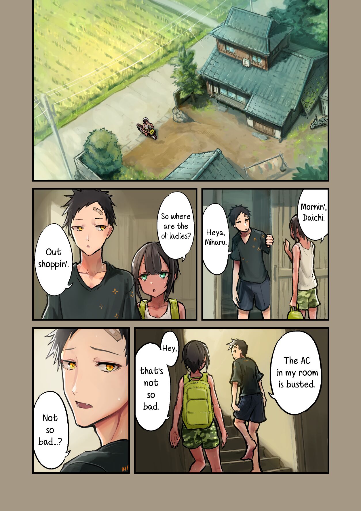 [Hamemie-tei (Sokumaru)] Natsuyasumi! Osananajimi to Asedaku Sex - Sweaty sex with a childhood friend [English] [incogna777] imagen número 4