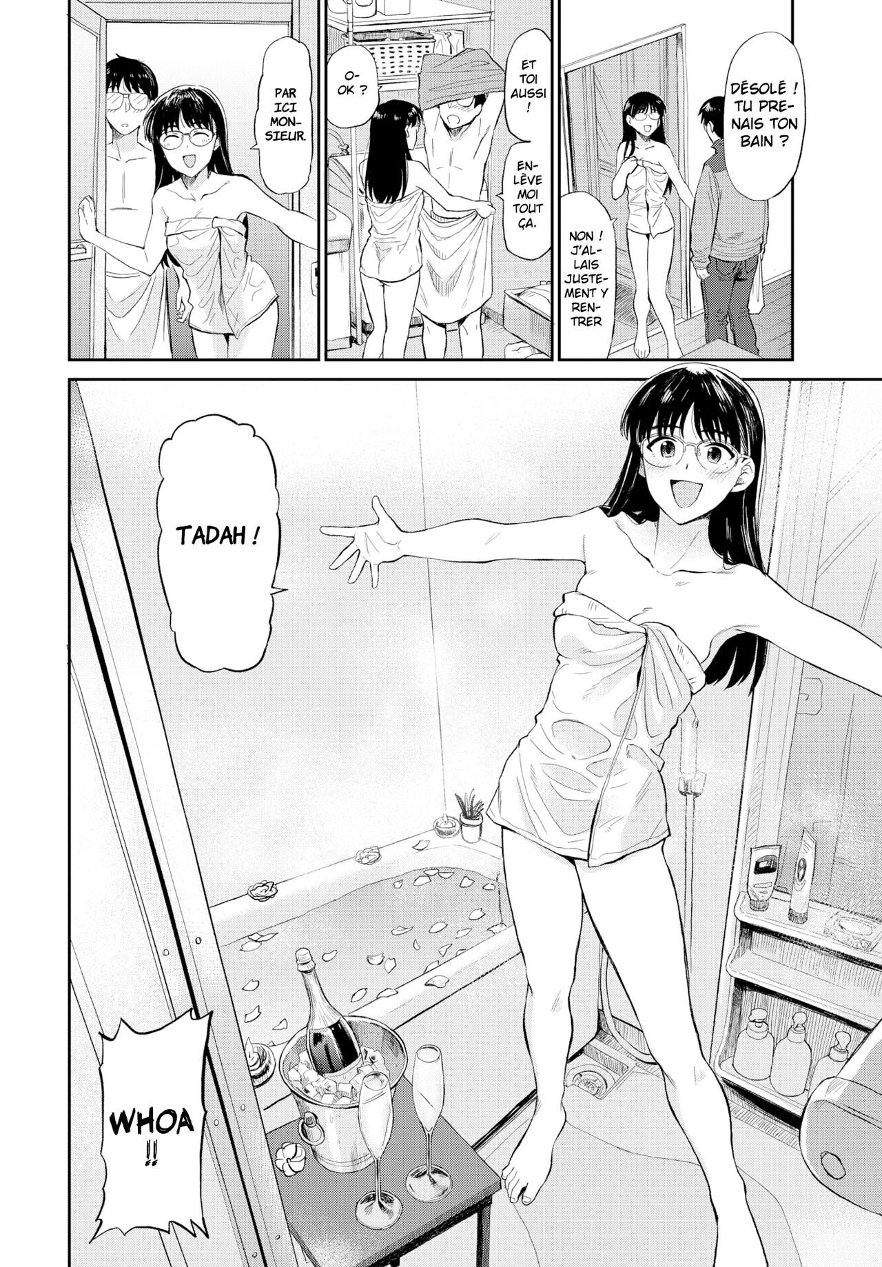 [Hatimoto] Ofuro de Party Time | Bathtub Party Time (COMIC BAVEL 2021-06) [French] [CrimsonRavens] [Digital] Bildnummer 4