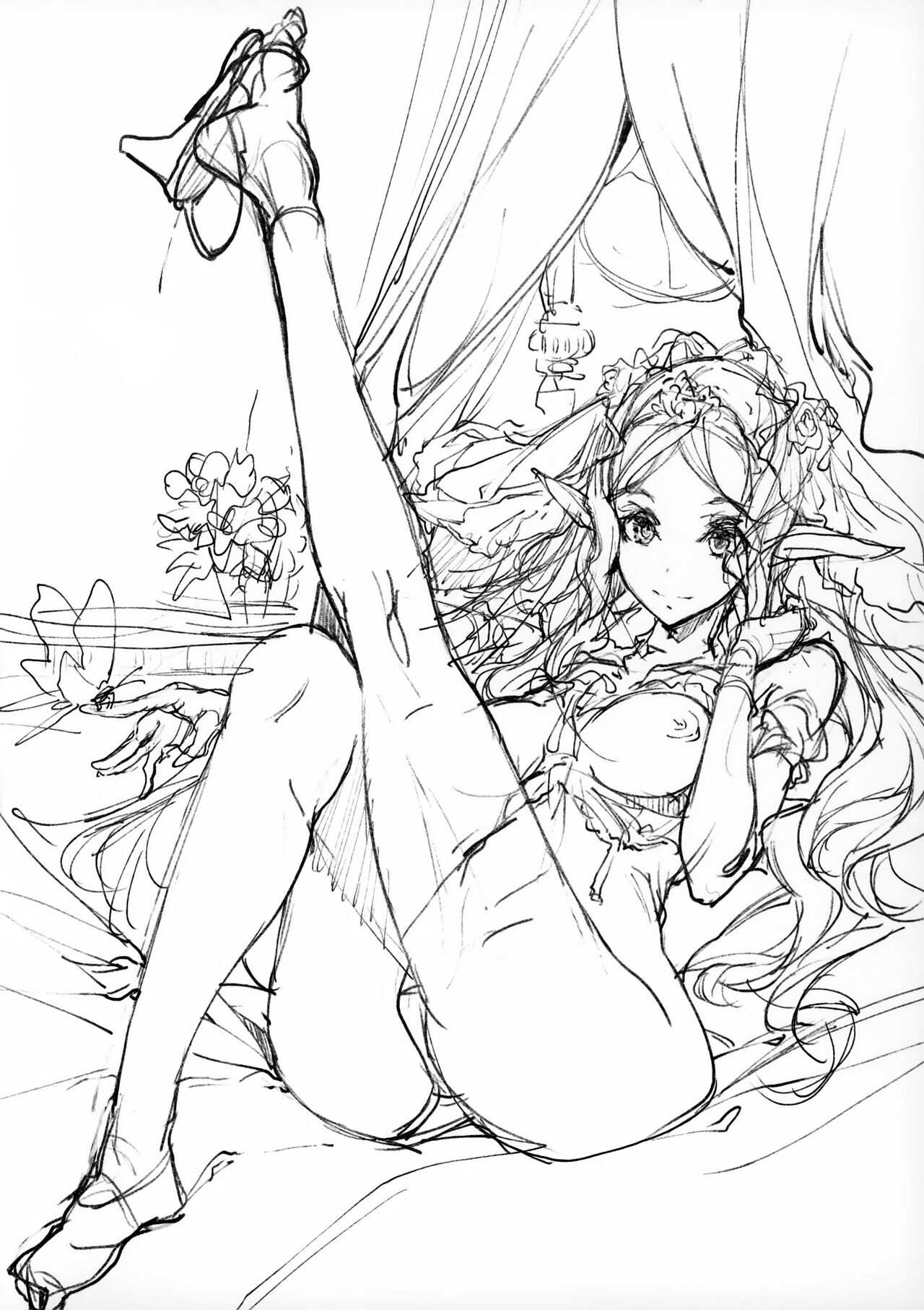 [Endou Okito] Elf no Yomeiri Melonbooks Kounyuu Tokuten Shousasshi [Chinese] [白杨汉化组] numero di immagine  2