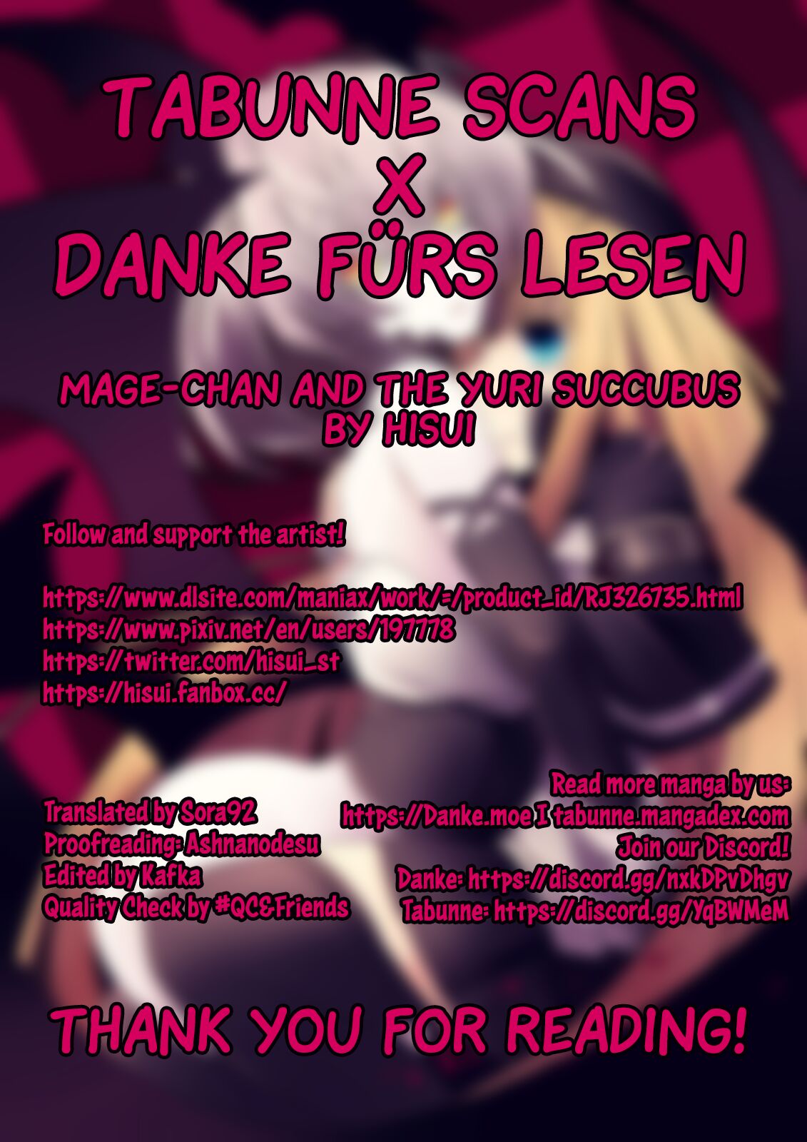 [hisui] Yuri Succubus no Oshigoto | Mage-chan and the Yuri Succubus <3 (English) [Tabunne Scans x Danke fürs Lesen] numero di immagine  19