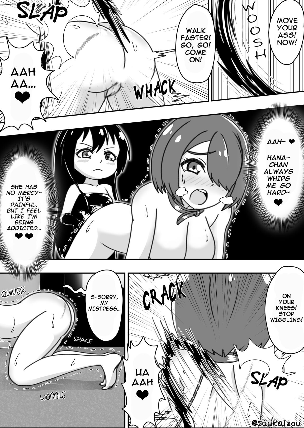 [suukaizou] A cartoon in which my sister is trained by Hana [ENG & JAP] image number 2