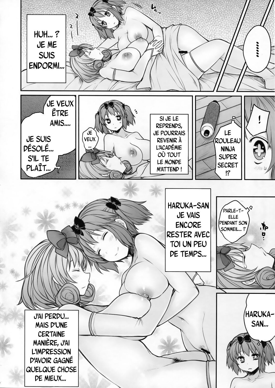 (C81) [Kotoshiki (Mukoujima Tenro)] Senran Chichi Ninmai 2 - Hibari Tai Haruka no Maki (Senran Kagura) [French] image number 24