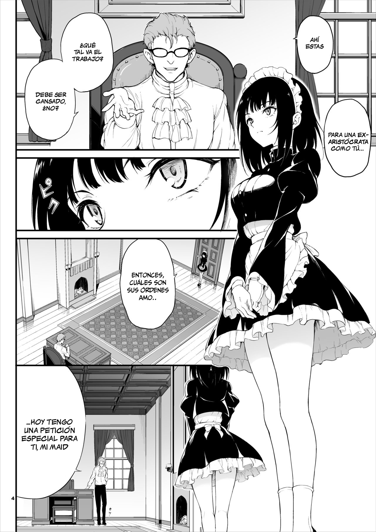 [Kyockchokyock (Kyockcho)] Maid Kyouiku -Botsuraku Kizoku Rurikawa Tsubaki- [Español] [Chunchunmaru Translations] изображение № 3