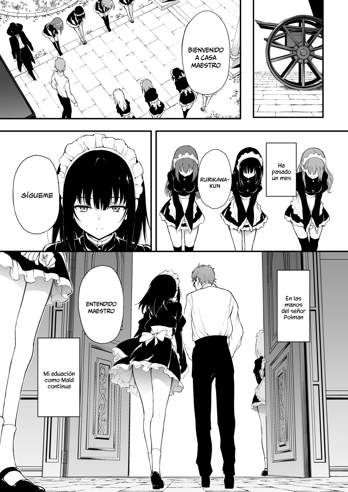 [Kyockchokyock (Kyockcho)] Maid Kyouiku 2 -Botsuraku Kizoku Rurikawa Tsubaki- [Español] [Chunchunmaru Translations] изображение № 3