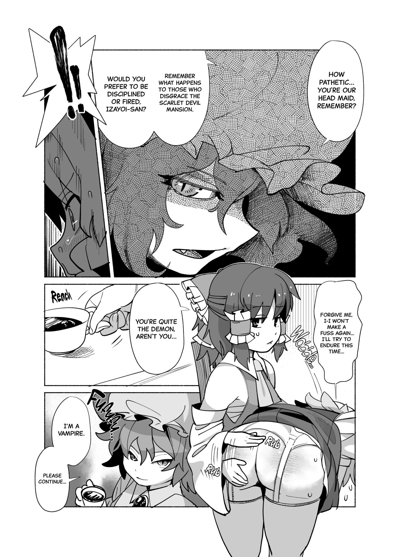[R Gakugu Nanagou Kenkyuushitsu (R-gaku.Club, Koushin)] Elegant Punishment Sakuya  (Touhou Project) [English] [Black Grimoires] [Digital] 11eme image