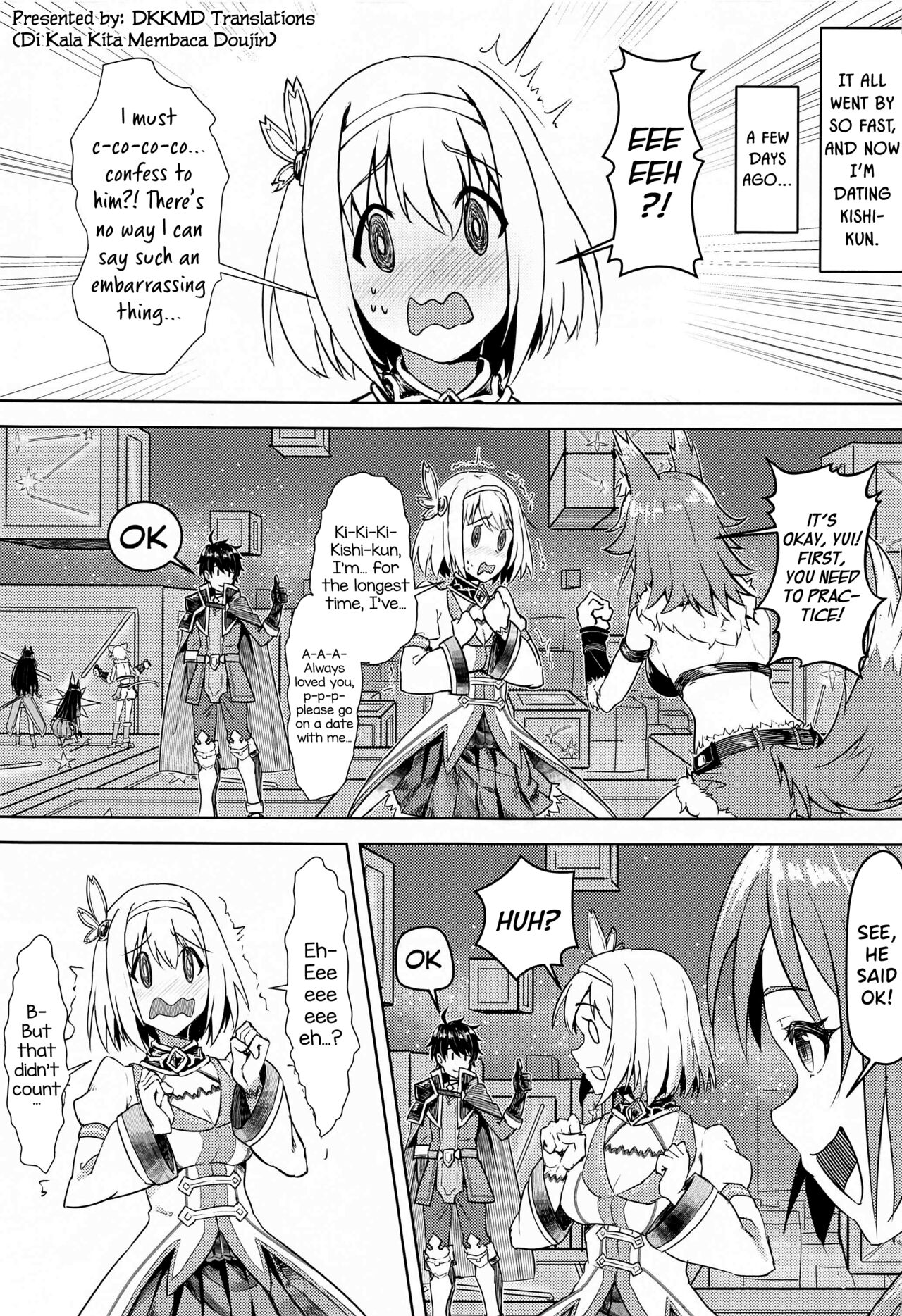 (C99) [Hachinosu (Apoidea)] Yui-chan to Kishi-kun ♡ Futarikiri no Hitotoki | Yui-chan and Kishi-kun's Private Moment ♡ (Princess Connect! Re:Dive) [English] [DKKMD Translations] 图片编号 2
