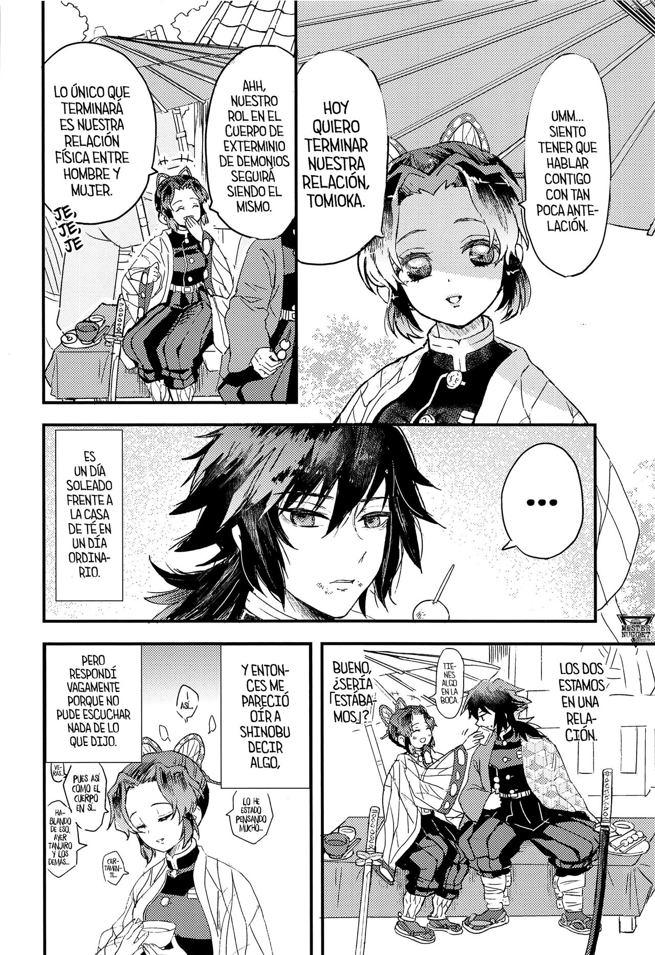 [Hibana (Mizugashi)] Fushidara na Seishi (Kimetsu no Yaiba) [Spanish] [Mister Nugget] numero di immagine  3