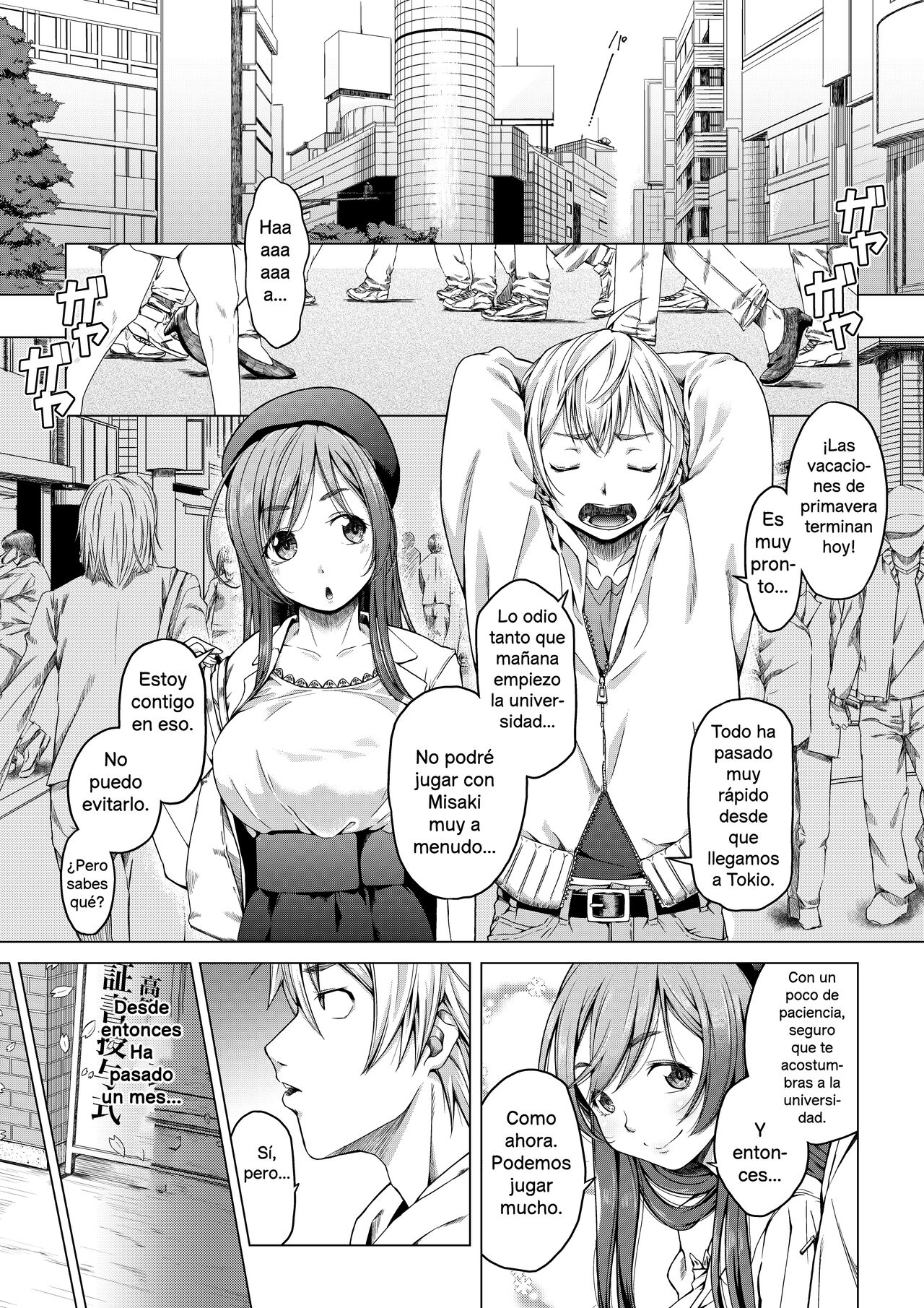 [DASHIMAKITAMAGO] Daigaku Shingaku de Issho ni Joukyou Shita Kanojo ga Circle no Senpai ni Netorare Ochiru made -Rape Shojo Soushitsu Hen- | Sometida y humillada por un alto miembro de su círculo -violación y pérdida de la virginidad- [Spanish] 2eme image