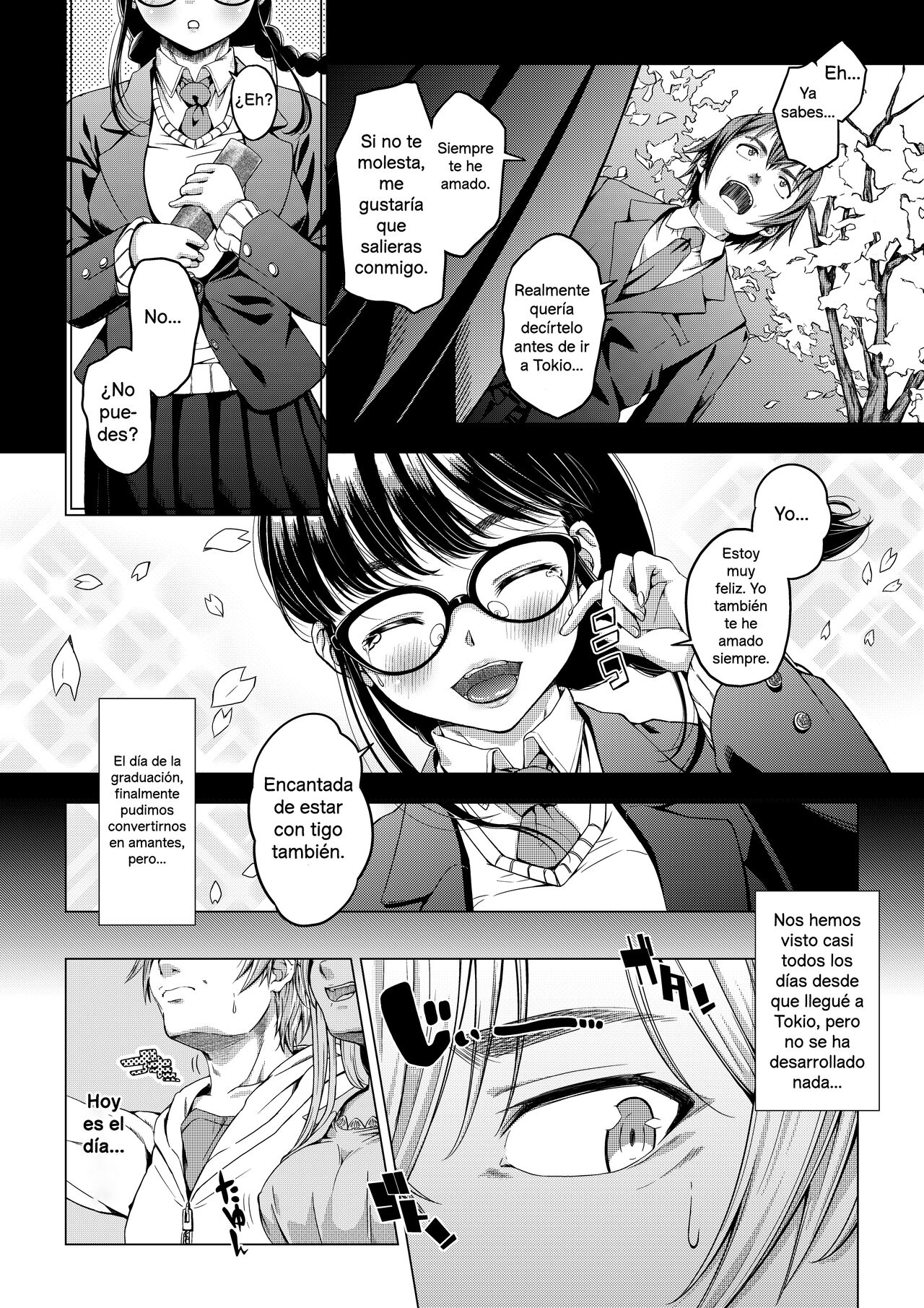[DASHIMAKITAMAGO] Daigaku Shingaku de Issho ni Joukyou Shita Kanojo ga Circle no Senpai ni Netorare Ochiru made -Rape Shojo Soushitsu Hen- | Sometida y humillada por un alto miembro de su círculo -violación y pérdida de la virginidad- [Spanish] 3eme image
