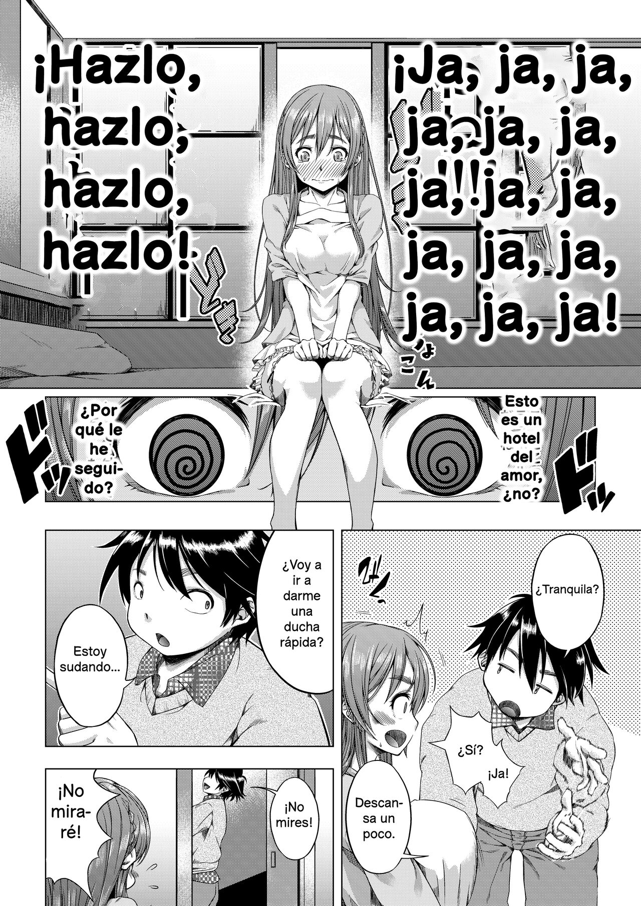 [DASHIMAKITAMAGO] Daigaku Shingaku de Issho ni Joukyou Shita Kanojo ga Circle no Senpai ni Netorare Ochiru made -Rape Shojo Soushitsu Hen- | Sometida y humillada por un alto miembro de su círculo -violación y pérdida de la virginidad- [Spanish] 13eme image