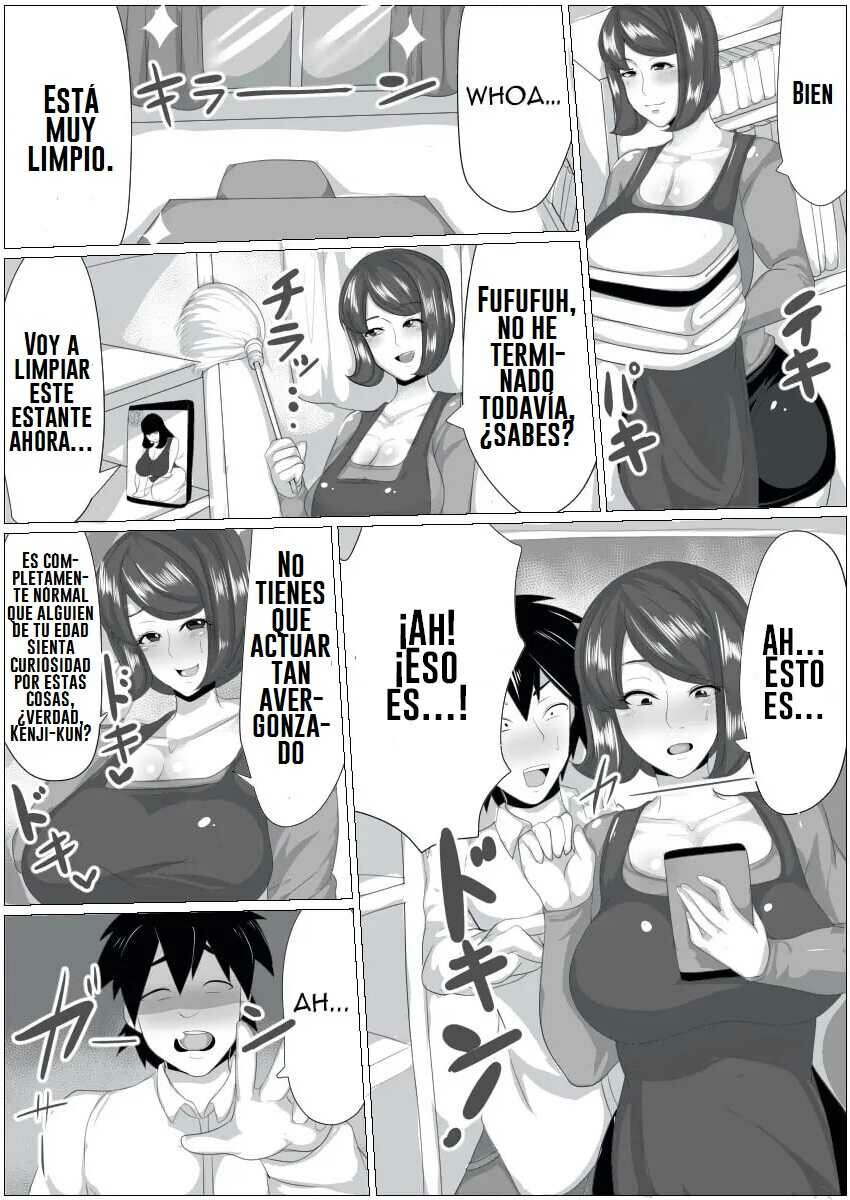 [Akikan (ox Akikan ox)] Doutei ga Kaji Daikou Service o Irai shitara Chou Bakunyuu Hitozuma ga Yattekite Doutei ga Bareta node Ochikonde itara Nagusame Fudeoroshi shite kureta Hanashi [Spanish] [Roronoa Zoro] image number 3