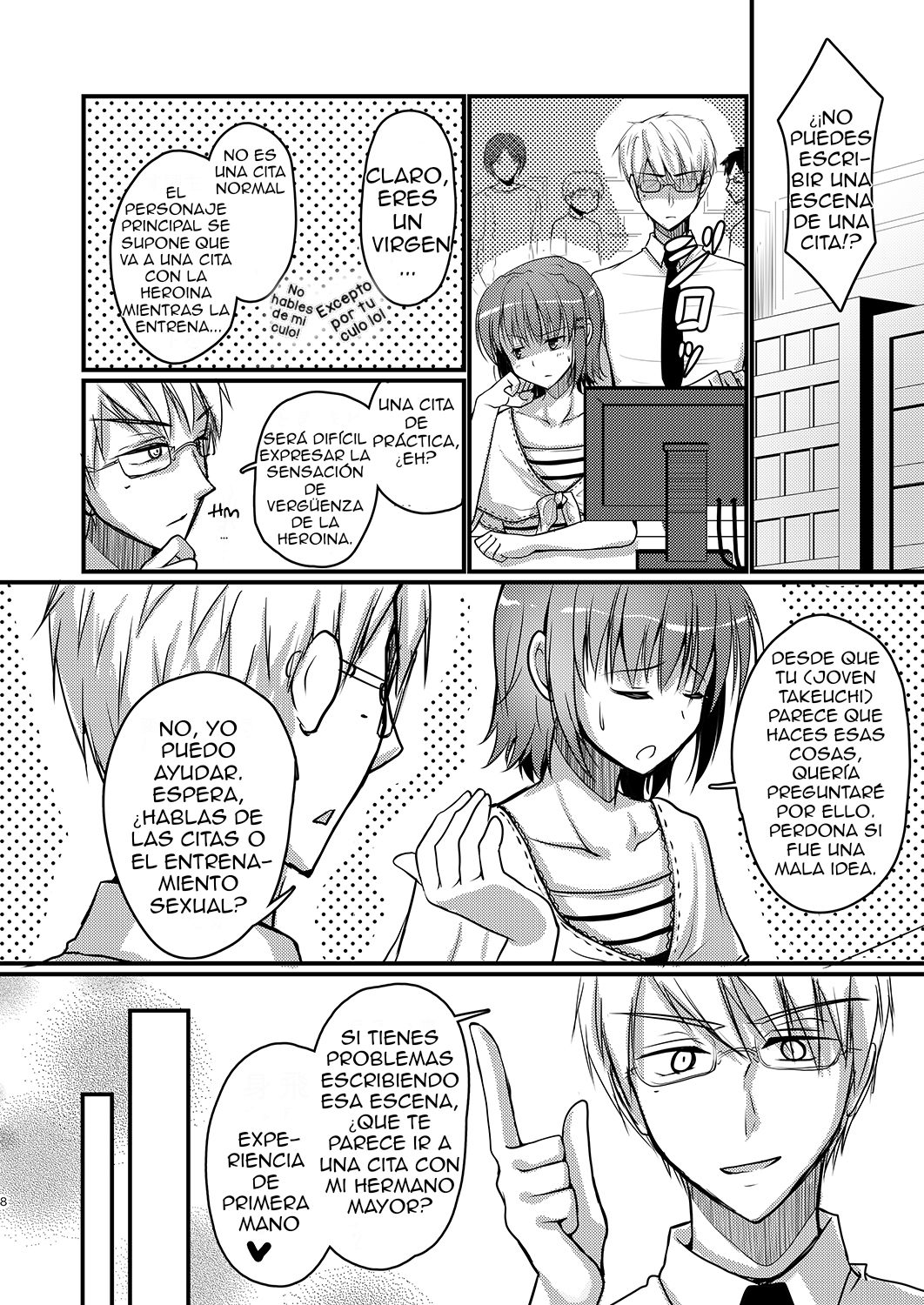 (C88) [Yukan high Zakura (Chieko)] Urenai Eroge Writer ga Josou Shite Onnanoko no Kimochi o Benkyou Shite Mita 3 [Spanish] [Delnero] image number 3