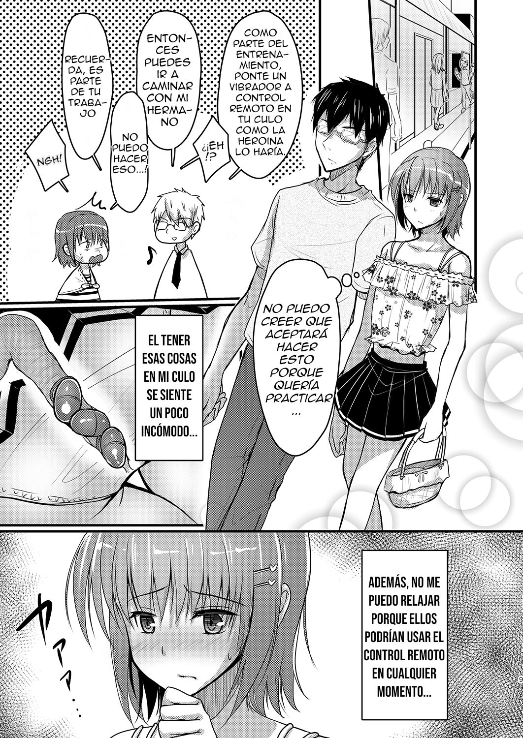 (C88) [Yukan high Zakura (Chieko)] Urenai Eroge Writer ga Josou Shite Onnanoko no Kimochi o Benkyou Shite Mita 3 [Spanish] [Delnero] image number 4