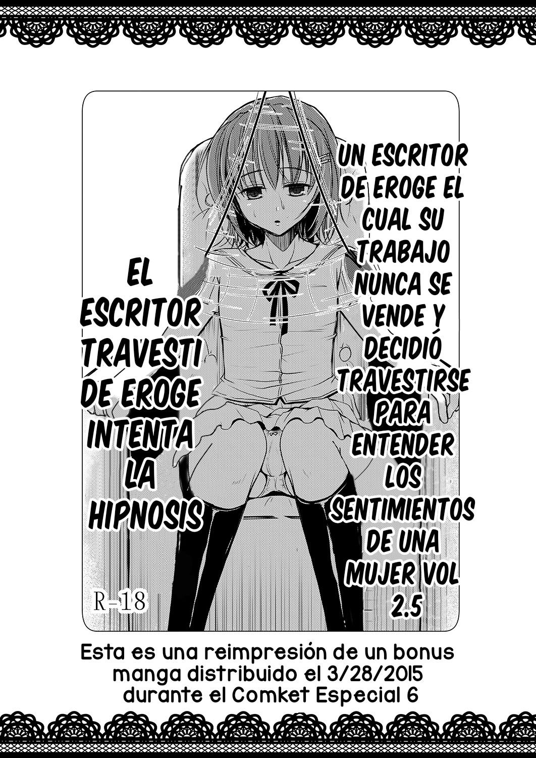 (C88) [Yukan high Zakura (Chieko)] Urenai Eroge Writer ga Josou Shite Onnanoko no Kimochi o Benkyou Shite Mita 3 [Spanish] [Delnero] image number 16