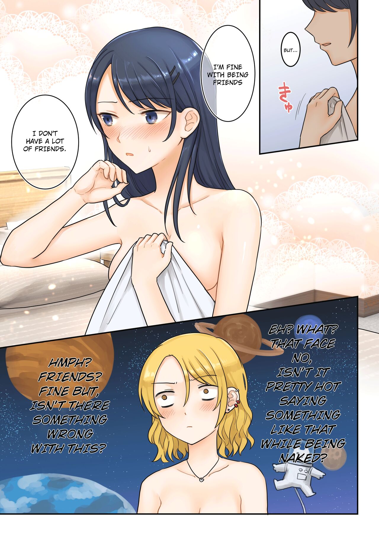 [Bird Forest (Fukuroumori)] 1RT de Nakawarui Nonke Joshi-tachi ga 1-byou Kiss suru Series - Sex suru no!? [English] [hardcase8translates] image number 18