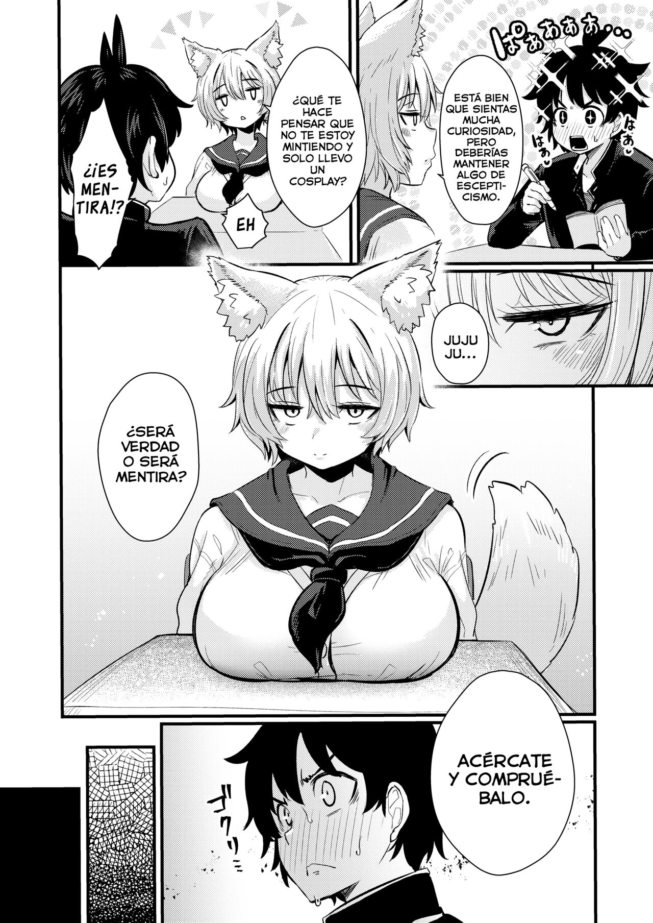 [Suzunomoku] Gakuen FuFuBu Parte 01 (WEEKLY Kairakuten 2022 No.16) [Spanish] [Lolbooru Scan] image number 9