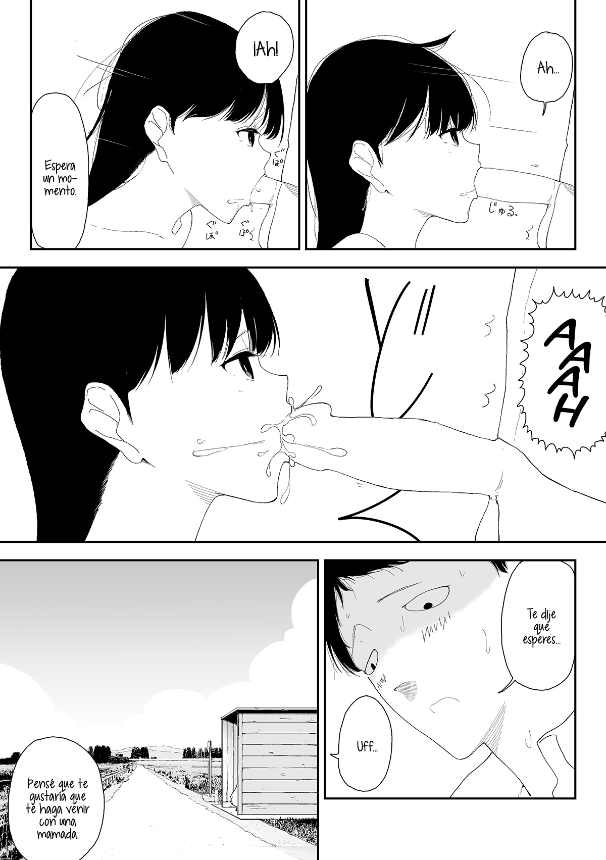 [Akai Ishi (Fukumoto Masahisa)] Inaka no Bus-tei nite [Spanish] [Digital] Bildnummer 14