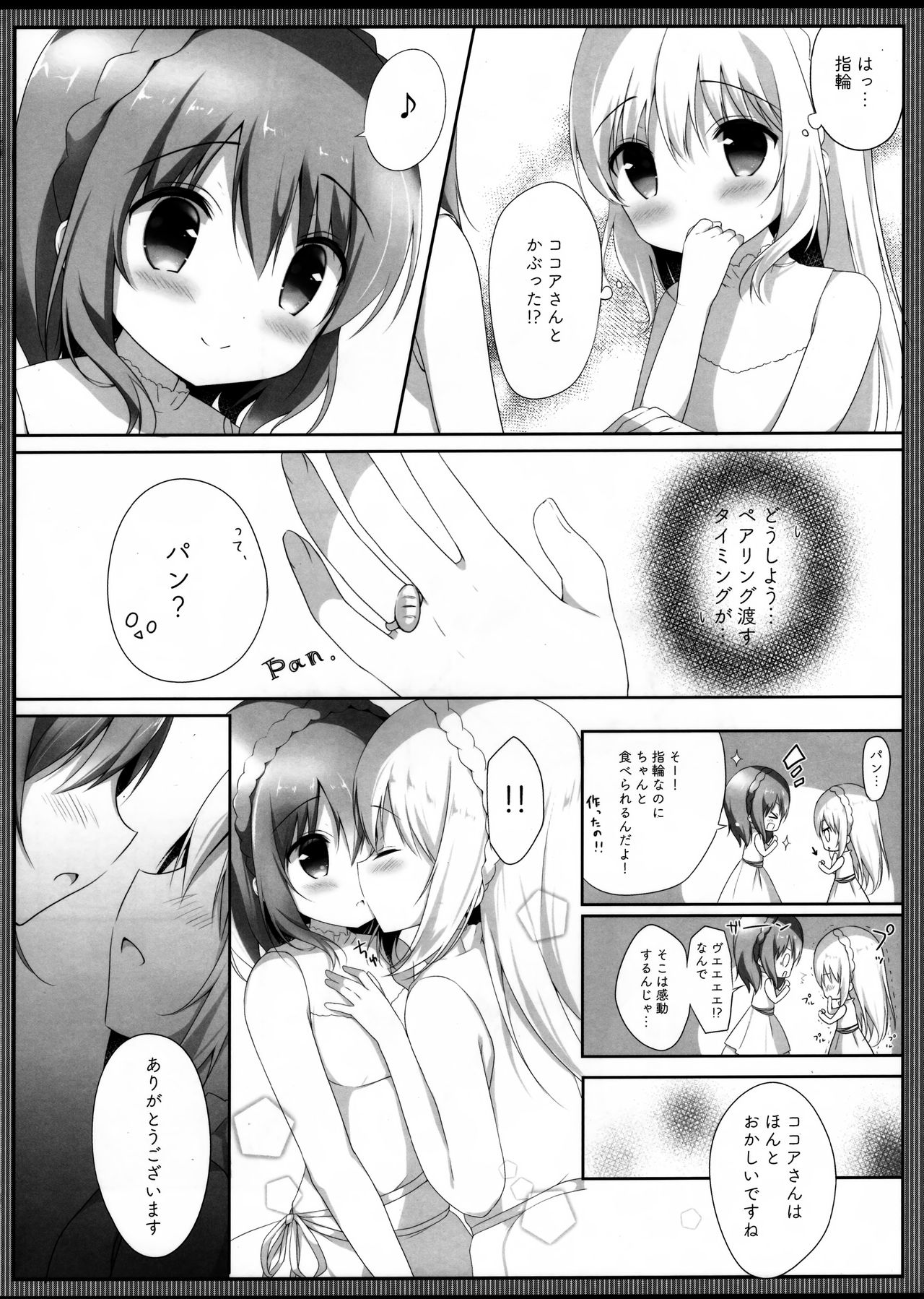 (COMIC1☆13) [Ame Usagi (Amedamacon)] Koko Chino Kekkon Shimashita (Gochuumon wa Usagi desu ka?) Bildnummer 11