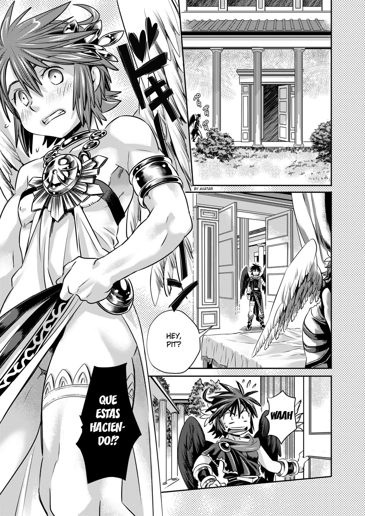 [Karasuma Pink Higashiiru (Karasuma Pink)] Pit Kyun Sukebe Shiyouya (Kid Icarus) [Spanish] [Avatar-kun] numero di immagine  4