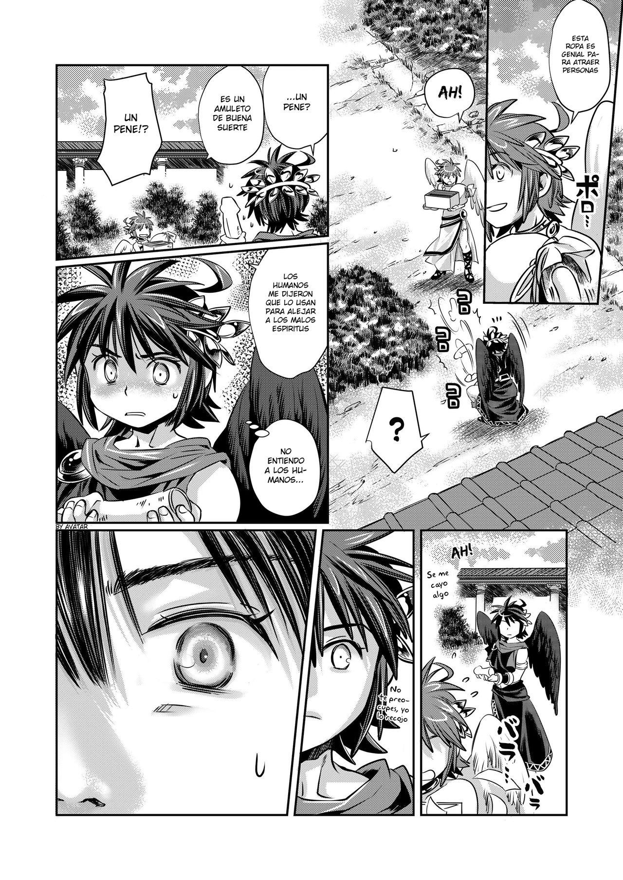 [Karasuma Pink Higashiiru (Karasuma Pink)] Pit Kyun Sukebe Shiyouya (Kid Icarus) [Spanish] [Avatar-kun] numero di immagine  7