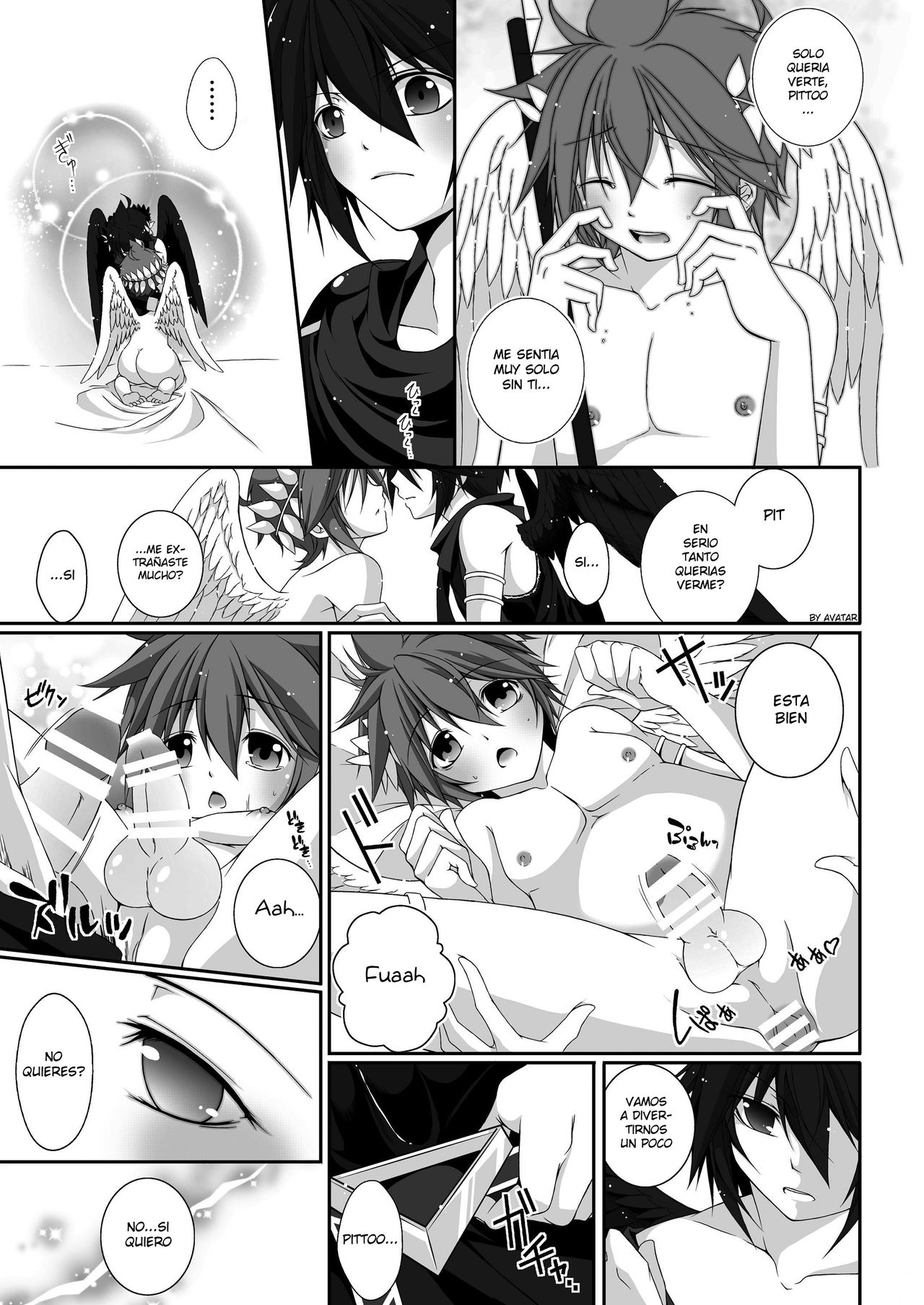 [Karasuma Pink Higashiiru (Karasuma Pink)] Pit Kyun Sukebe Shiyouya (Kid Icarus) [Spanish] [Avatar-kun] 29eme image