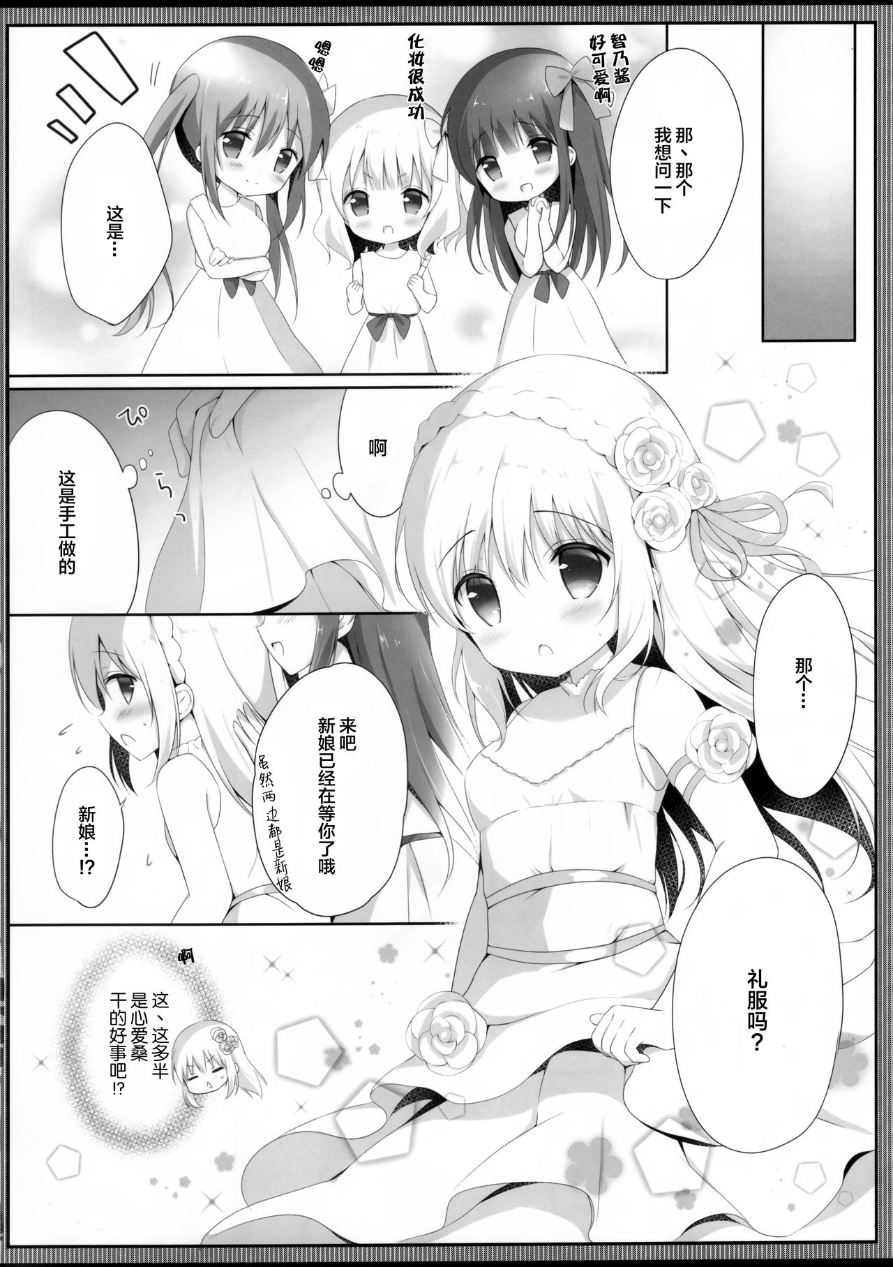 (COMIC1☆13) [Ame Usagi (Amedamacon)] Koko Chino Kekkon Shimashita (Gochuumon wa Usagi desu ka?) [Chinese] [绅士仓库&Lolipoi联合汉化] Bildnummer 10