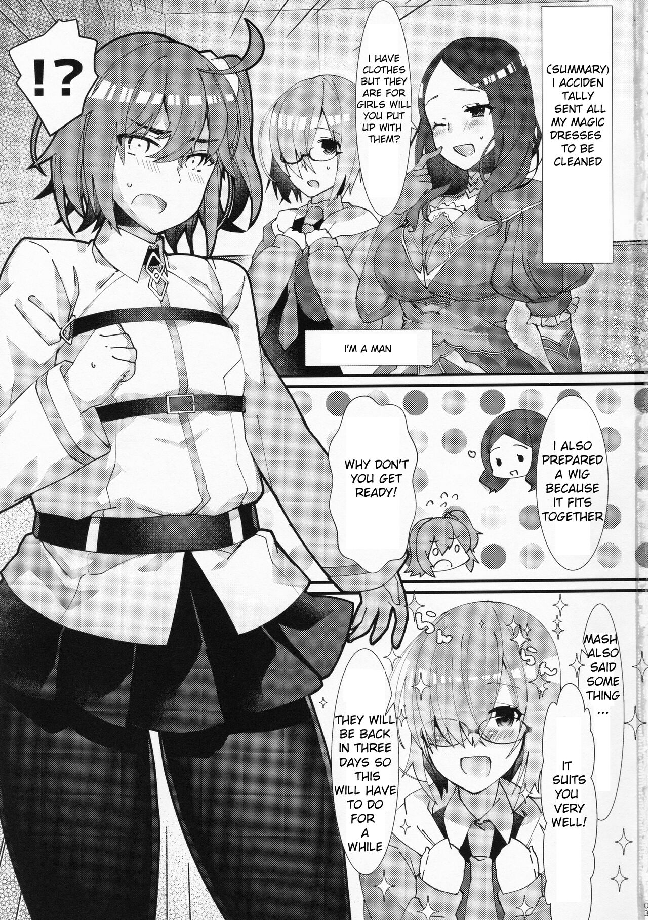 Josou Saserarete Futanari Kouhai Servant ni Onnanoko ni Sarechau Hon (FateGrand Order) (machine translated) image number 1