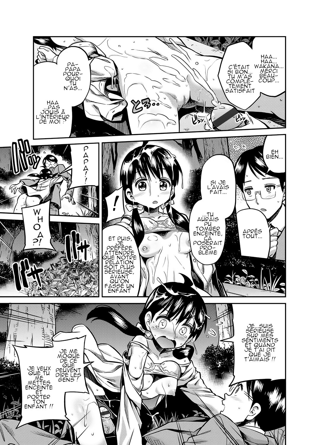 [Hinotsuki Neko] Kinshinsoukan no Yoru - Chichi to Musume ga Kouen de... | Night of Incest - Father and Daughter at a Park... (COMIC Grape Vol. 7) [French] [link25] image number 15