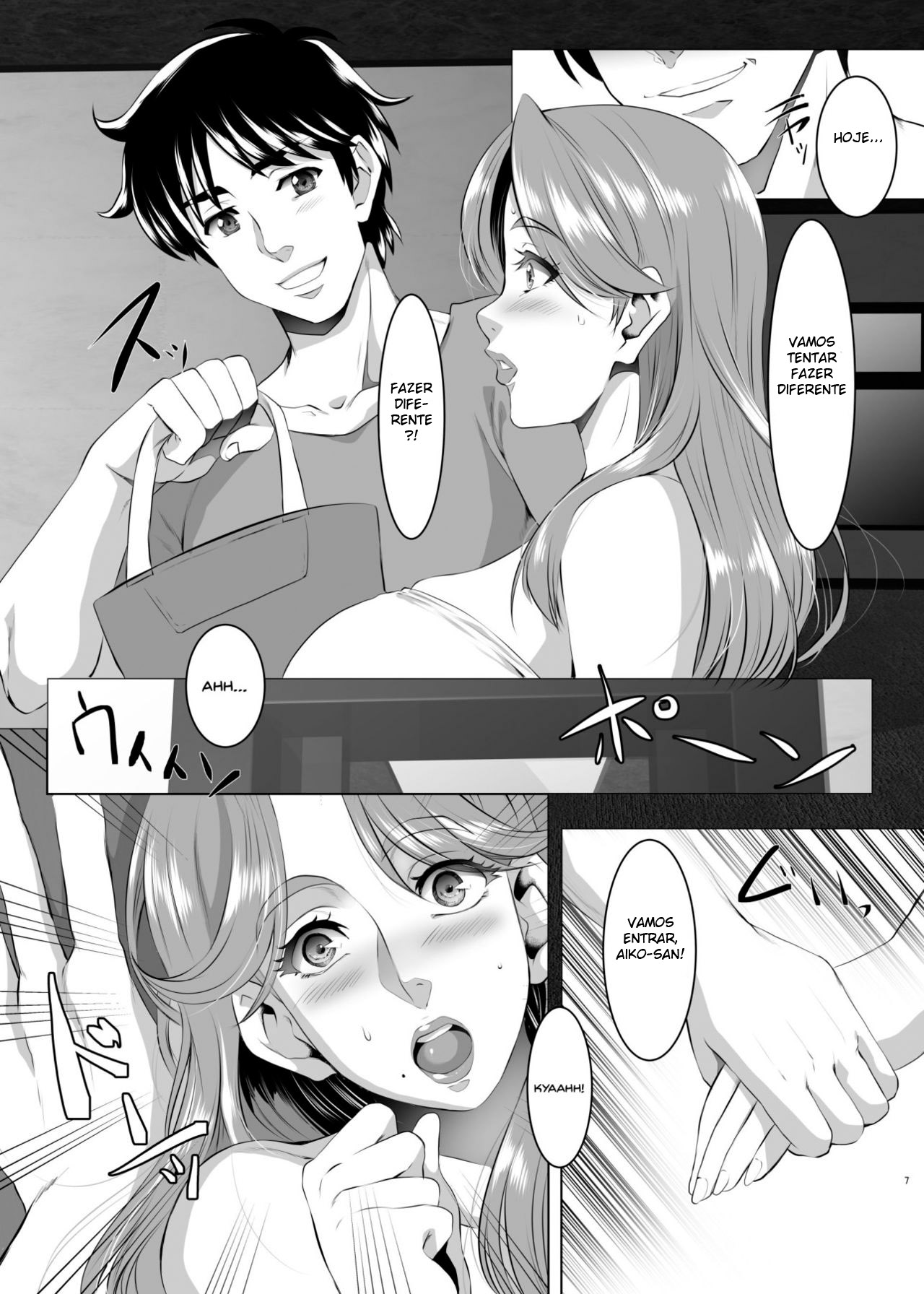 [SPRECHCHOR (Eguchi Chibi, Nintai Akira)] Omae no Kaa-chan, Ii Onna da yo na. Ch. 5 [Portuguese-BR] [hentaikai.com] [Digital] image number 6